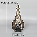 11.6inch Moroccan Lantern Lamp Decorative Candle Holders for Ramadan Decorations, Hanging, Outdoor Patio or Porch, Indoor Home Decor（Bronze） — view 3
