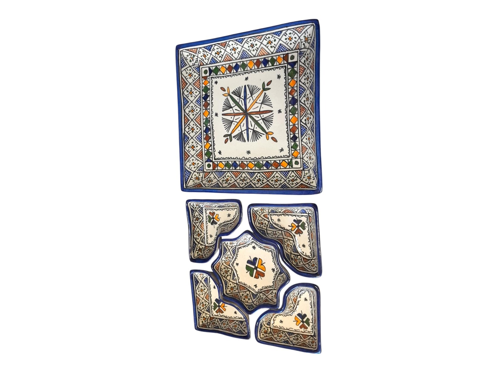 Hand-Painted Safi Ceramic Serving Set — view 7