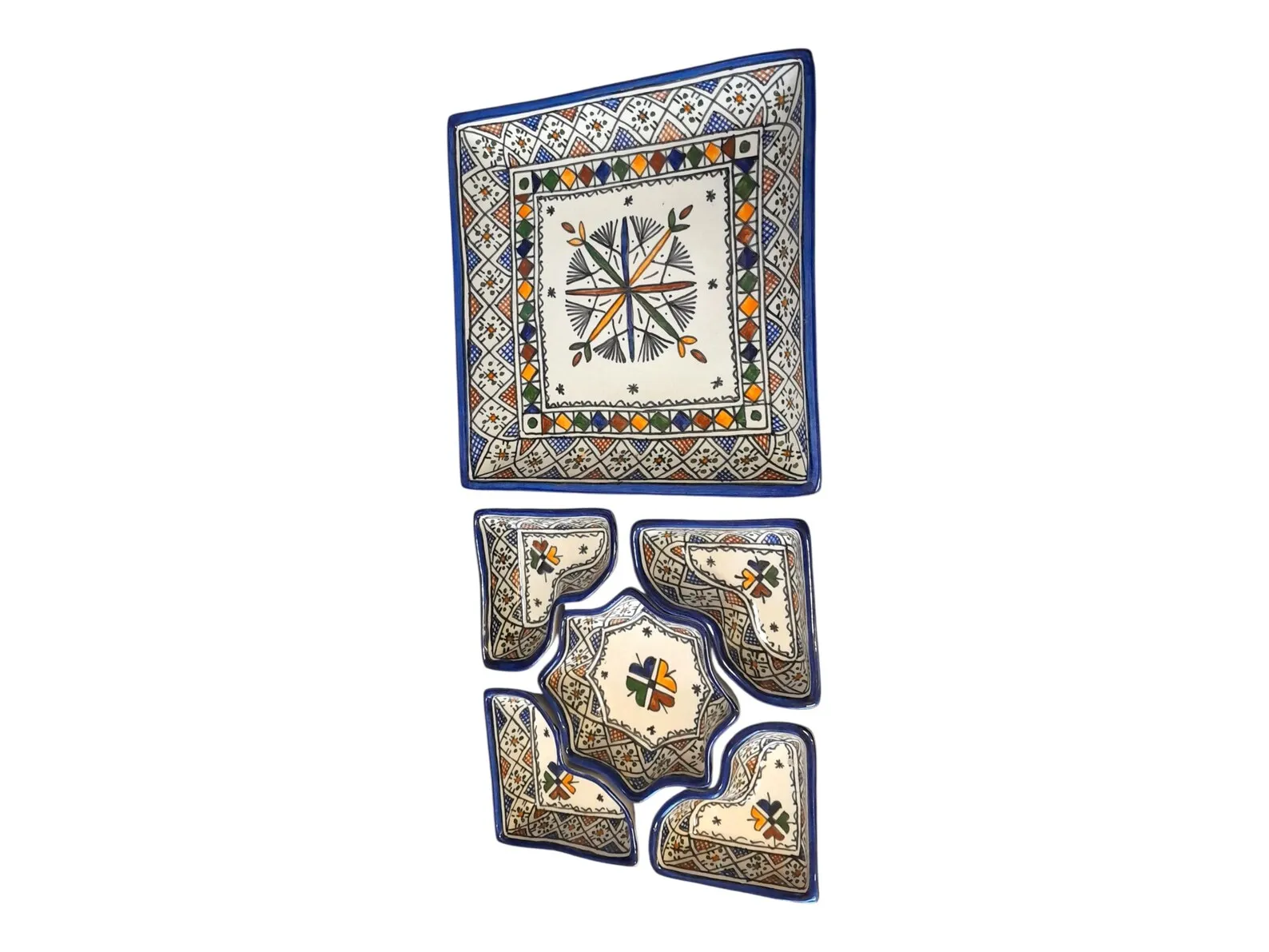 Hand-Painted Safi Ceramic Serving Set — view 3