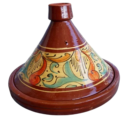 Authentic Moroccan Handmade Clay Tagine – Lead-Free Cooking Tagine for Oven & Stovetop, Hand-Painted Ceramic (Multiple Sizes)