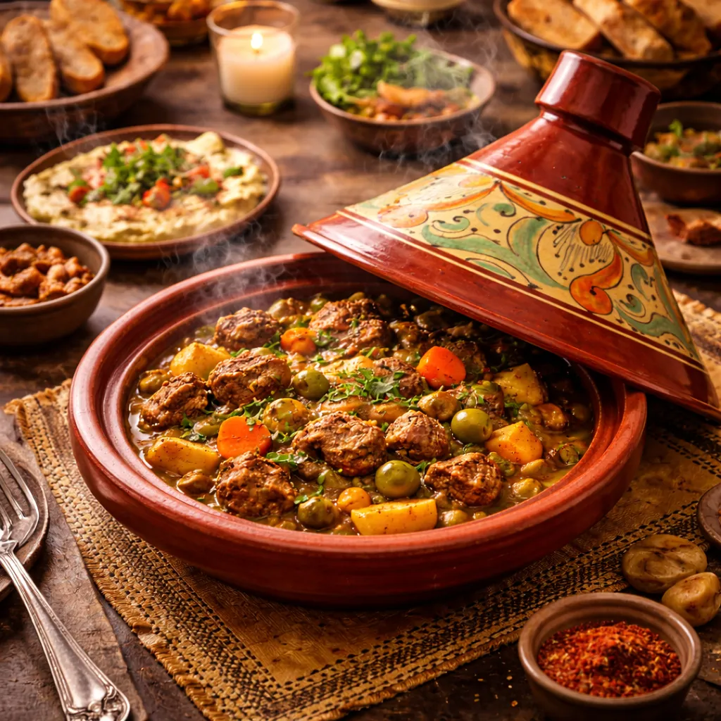 Authentic Moroccan Handmade Clay Tagine – Lead-Free Cooking Tagine for Oven & Stovetop, Hand-Painted Ceramic (Multiple Sizes) — view 10