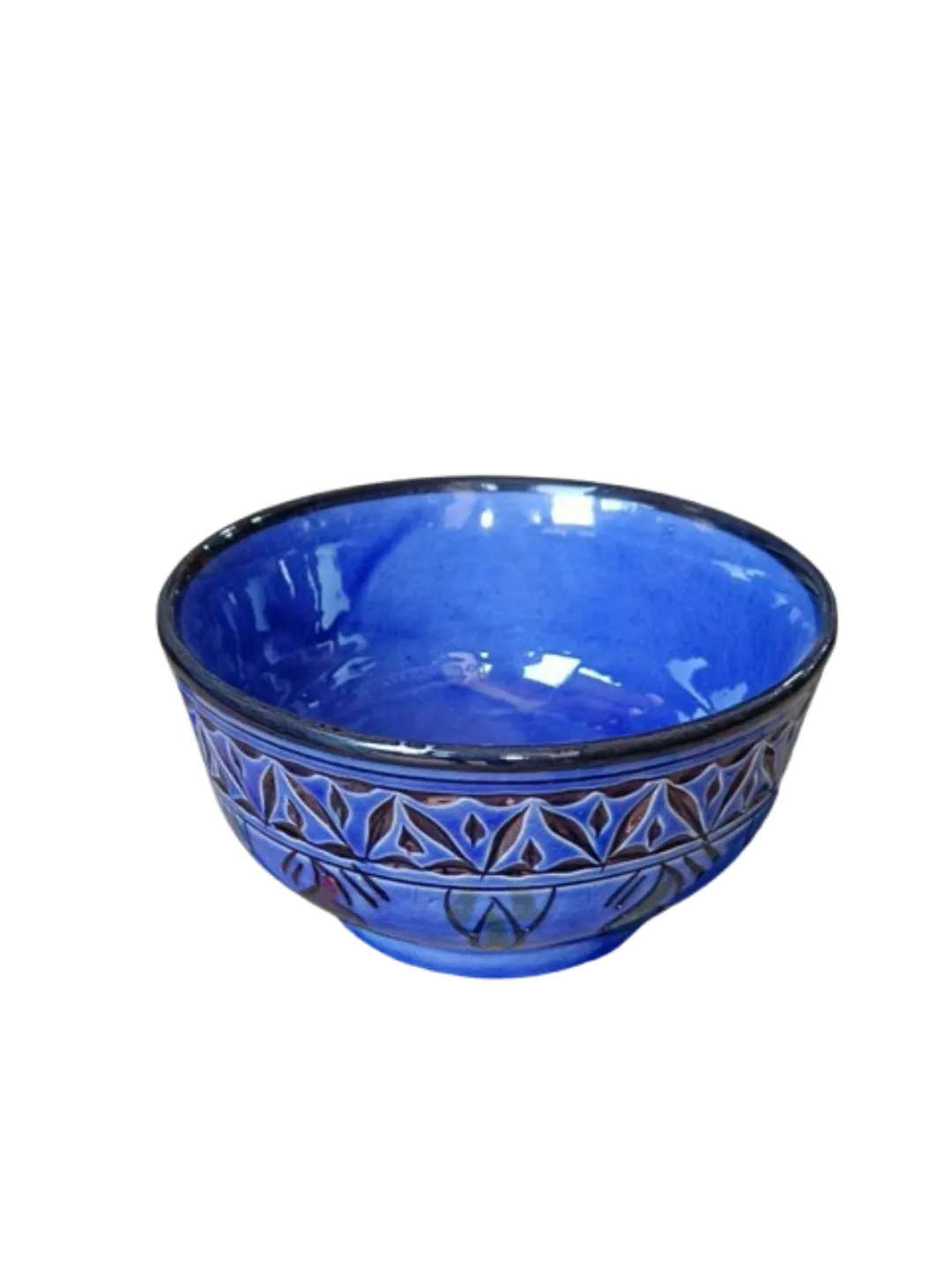 Hand-Carved Safi Ceramic Bowls Set of 4 — 10cm — view 6