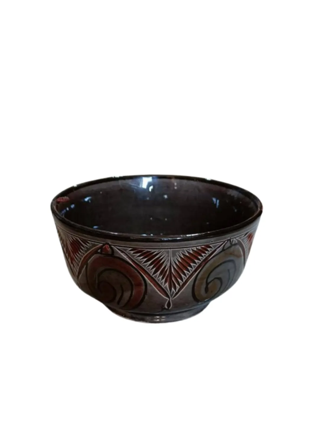 Hand-Carved Safi Ceramic Bowls Set of 4 — 10cm — view 4