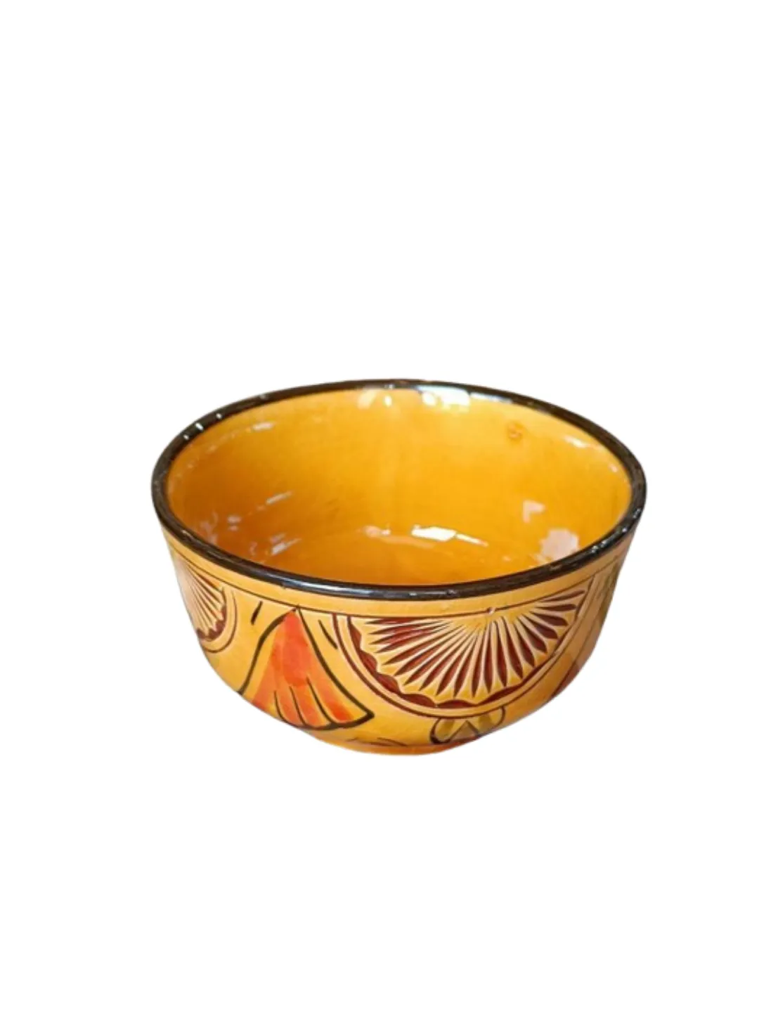 Hand-Carved Safi Ceramic Bowls Set of 4 — 10cm