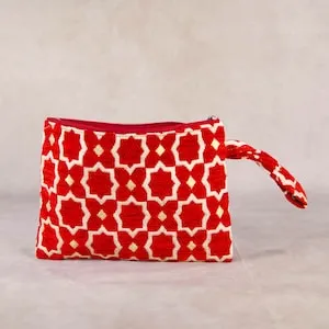 Cotton Zellij Embroidered Coin Purse from Agadir — view 2