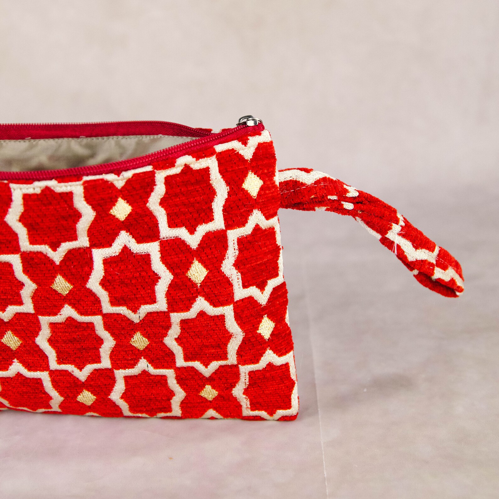 Cotton Zellij Embroidered Coin Purse from Agadir — view 3