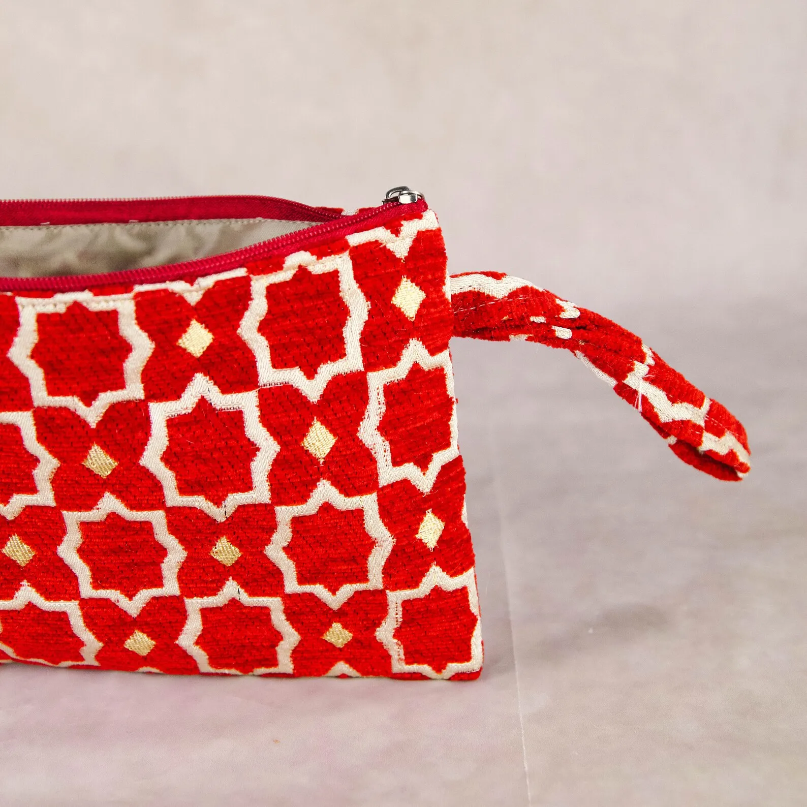 Cotton Zellij Embroidered Coin Purse from Agadir — view 3