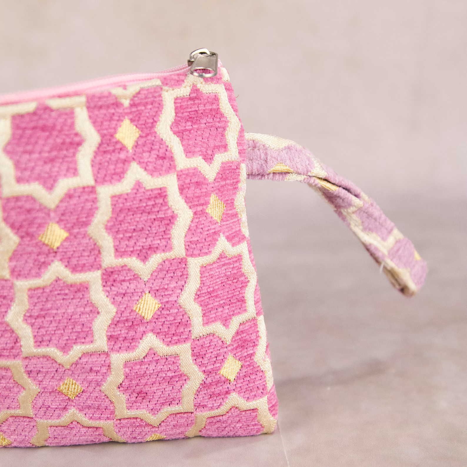Cotton Zellij Embroidered Coin Purse from Agadir — view 7