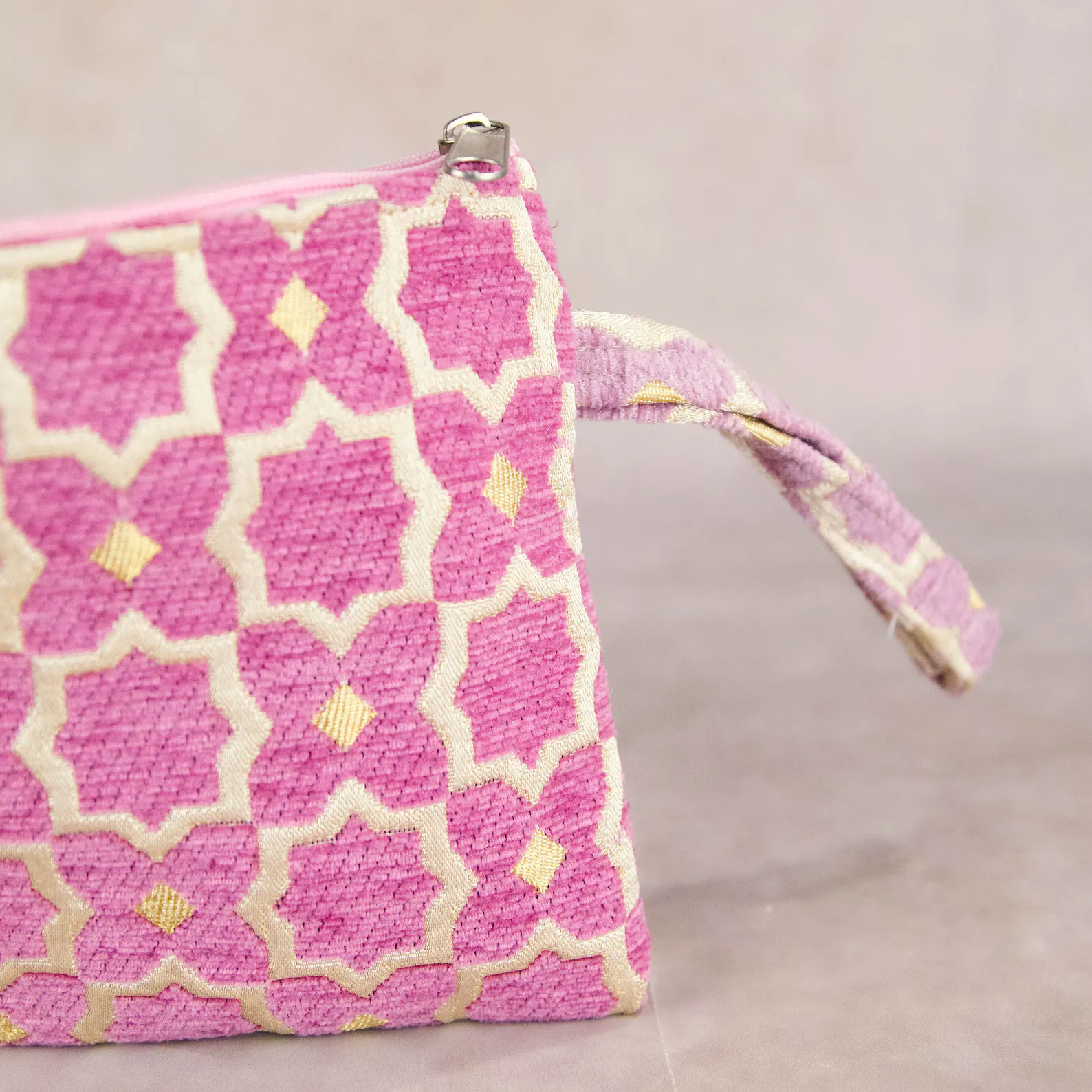 Cotton Zellij Embroidered Coin Purse from Agadir — view 7