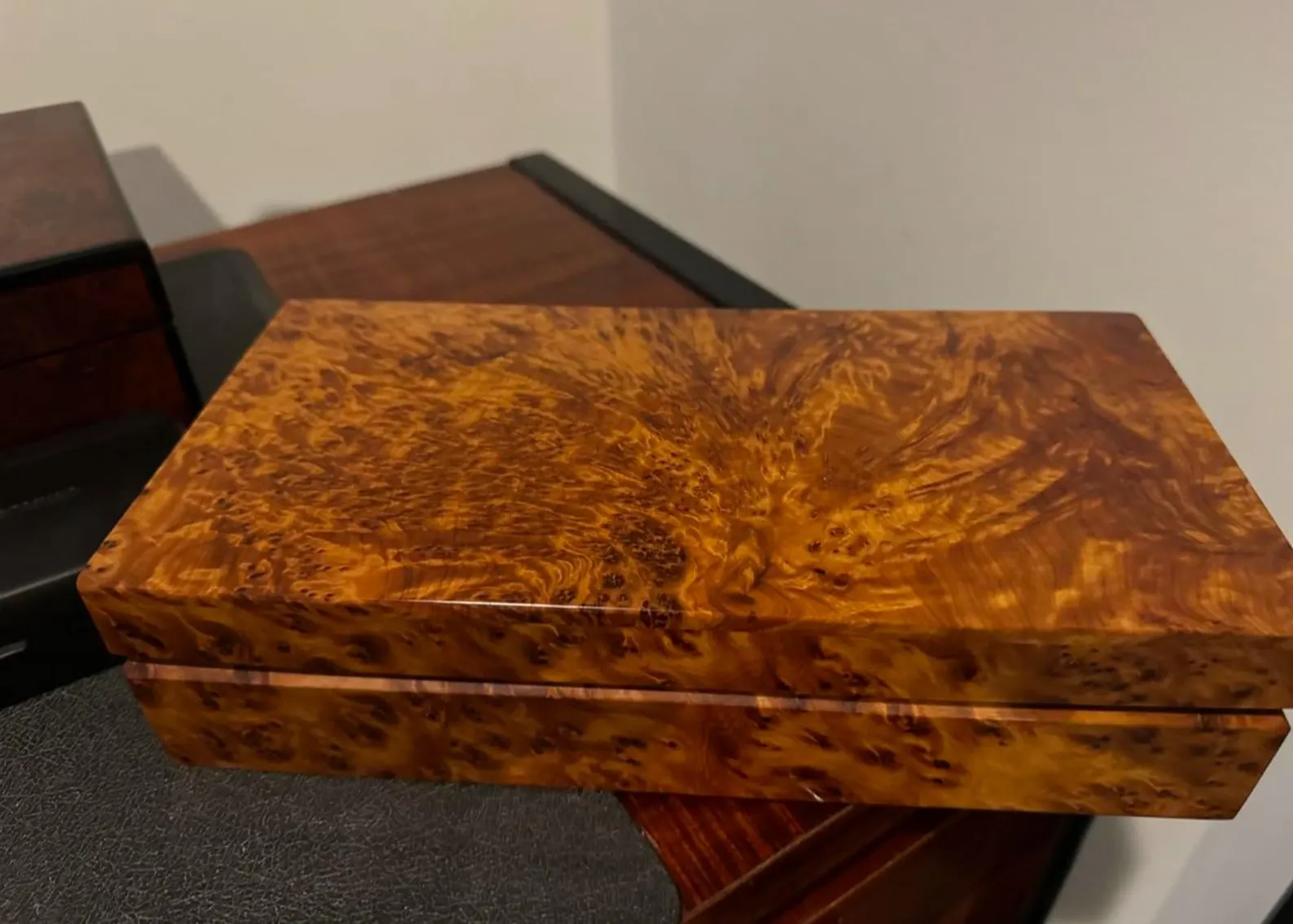 Thuya Burl Keepsake Box from Agadir — view 7