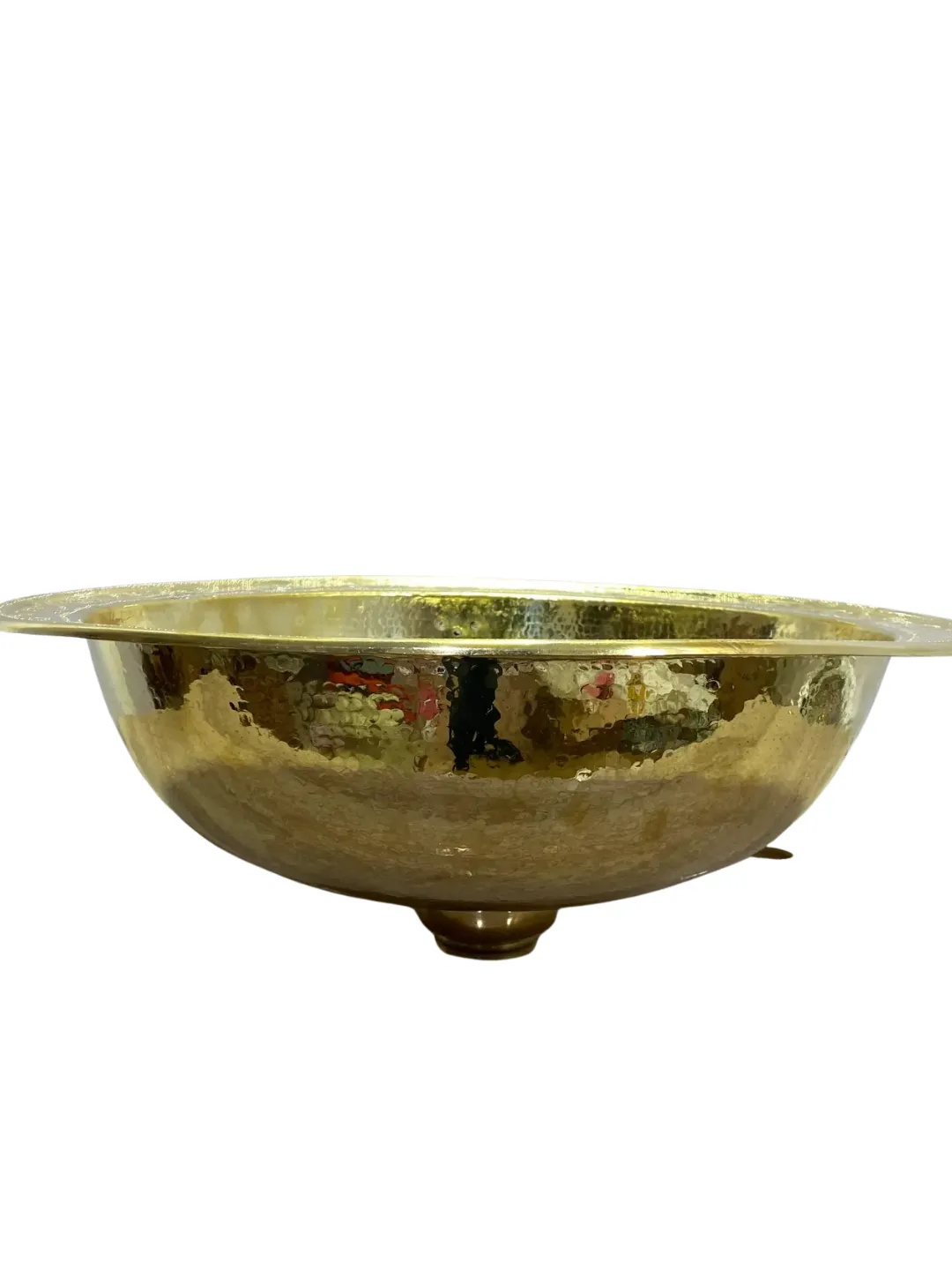 Hand-Hammered Brass Basin from Marrakech — 48cm — view 9