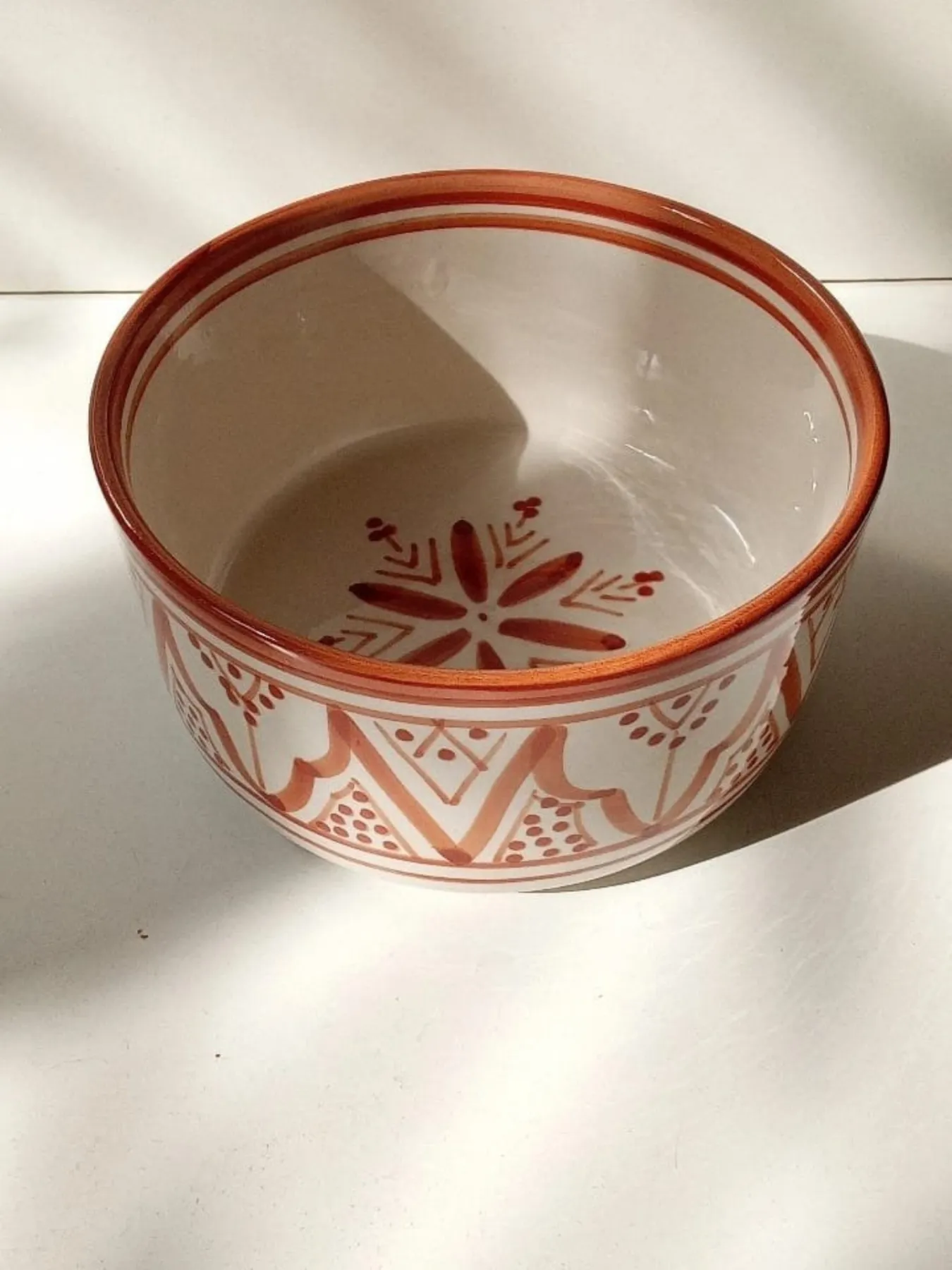 Hand-Painted Ceramic Bowl from Safi, Morocco 15cm — view 9