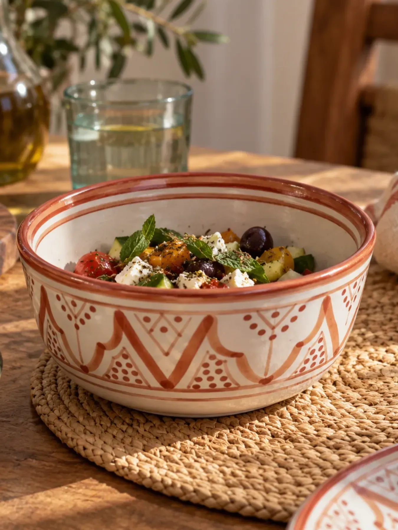 Hand-Painted Ceramic Bowl from Safi, Morocco 15cm — view 2