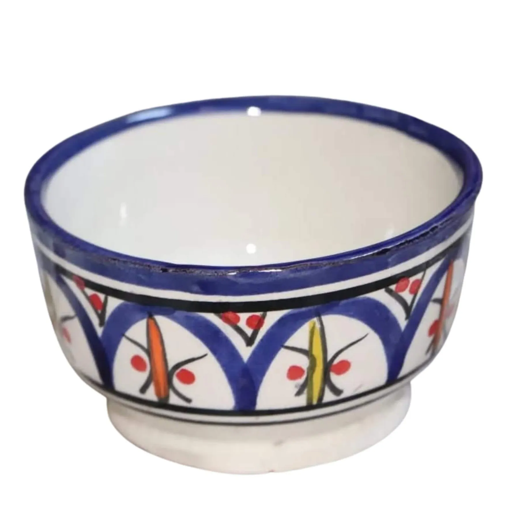Hand-Painted Moroccan Ceramic Soup Tureen Set with Serving Bowls — view 4