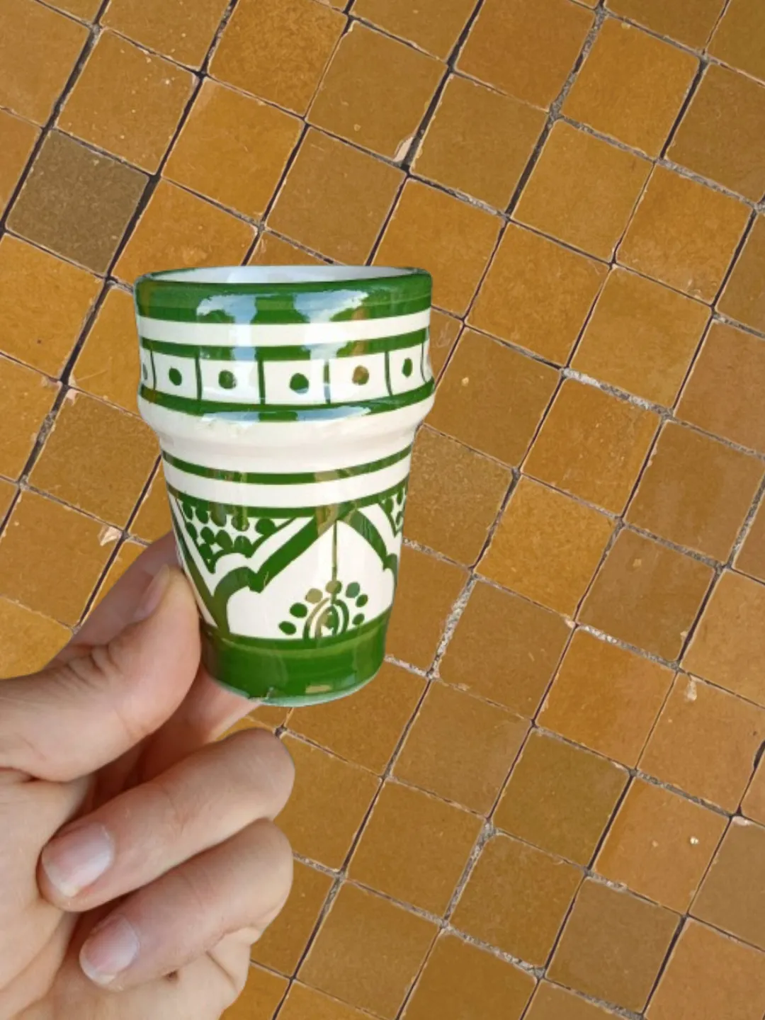 Hand-Painted Safi Ceramic Coffee Cups — Set of 6 — view 2