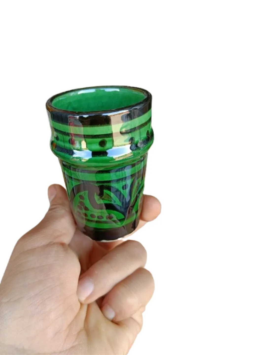 Hand-Painted Safi Ceramic Coffee Cups — Set of 6 — view 4