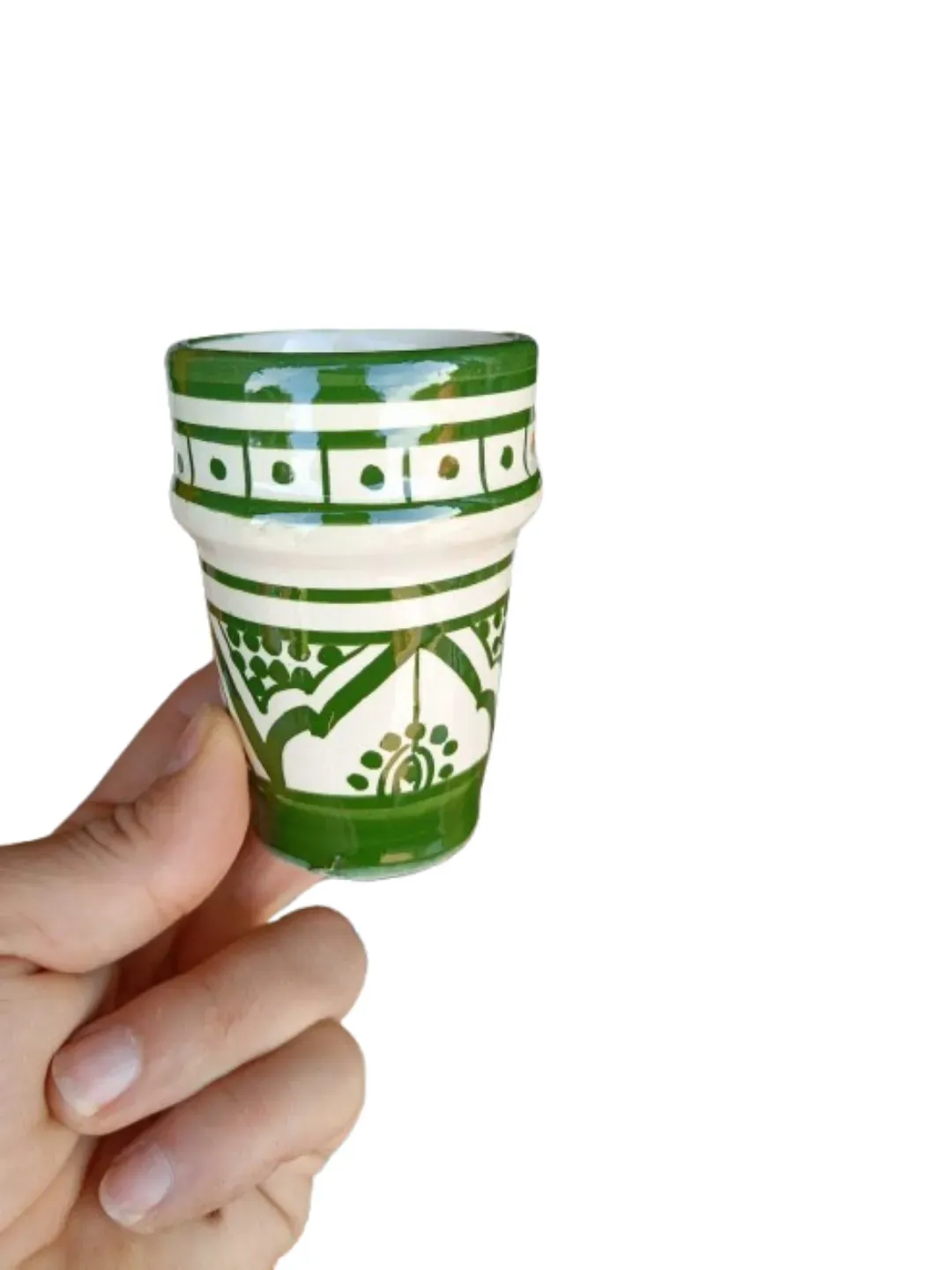 Hand-Painted Safi Ceramic Coffee Cups — Set of 6