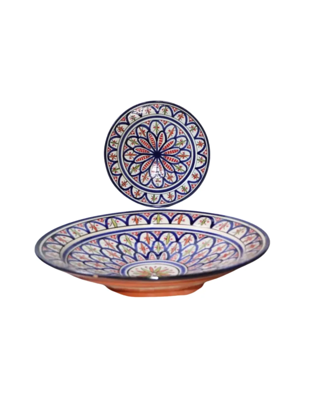 Hand-Painted Safi Ceramic Plates — 23cm & 18cm — view 5