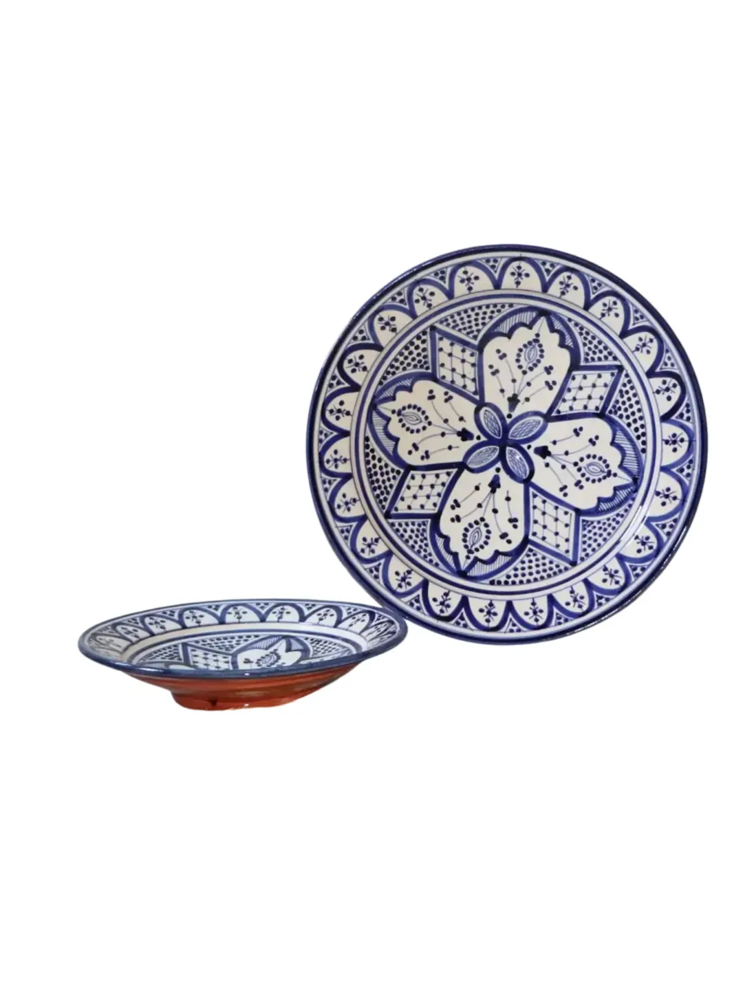Hand-Painted Safi Ceramic Plates — 23cm & 18cm — view 4