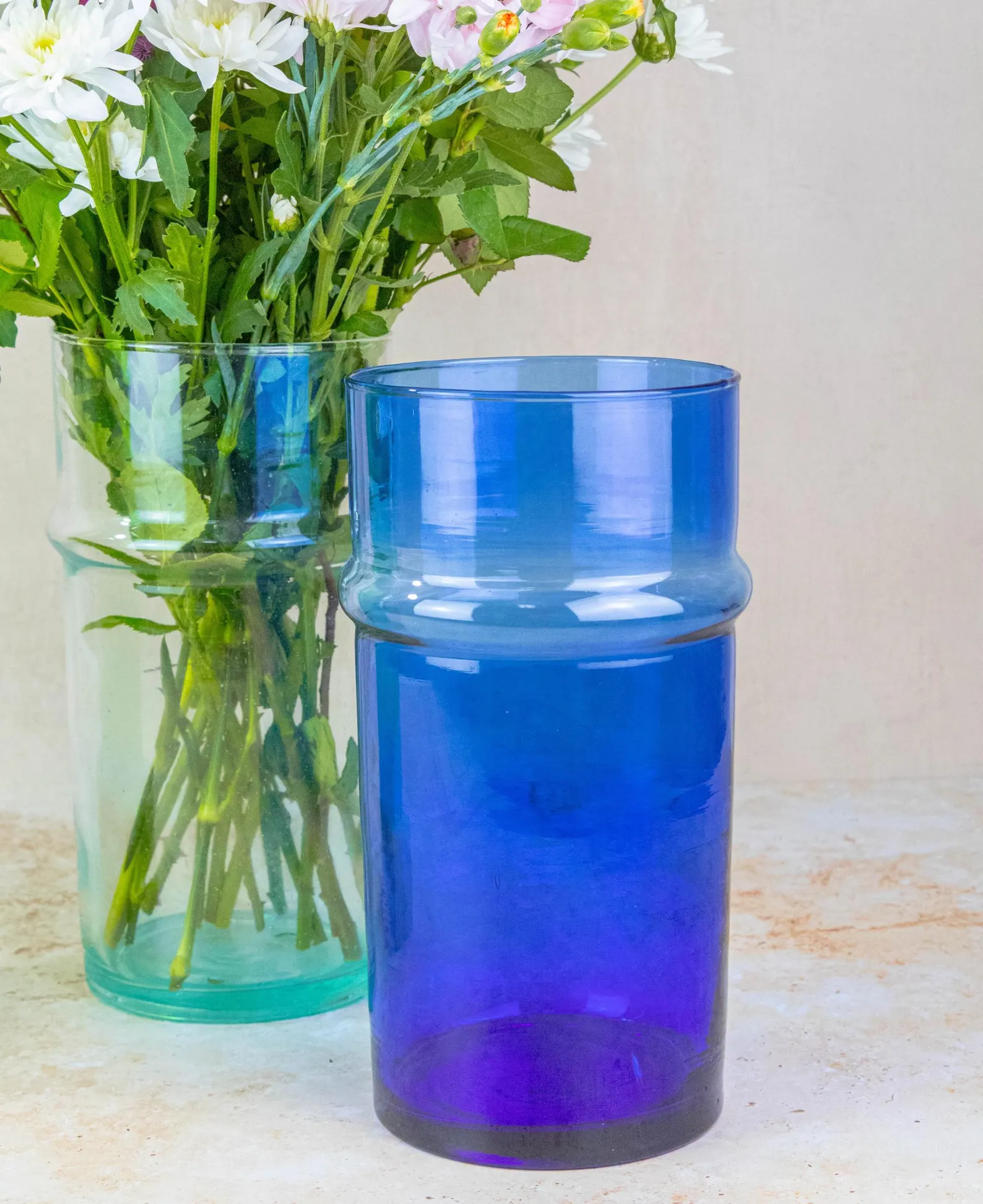 Fès Beldi Glass Vase in glass Base — view 7
