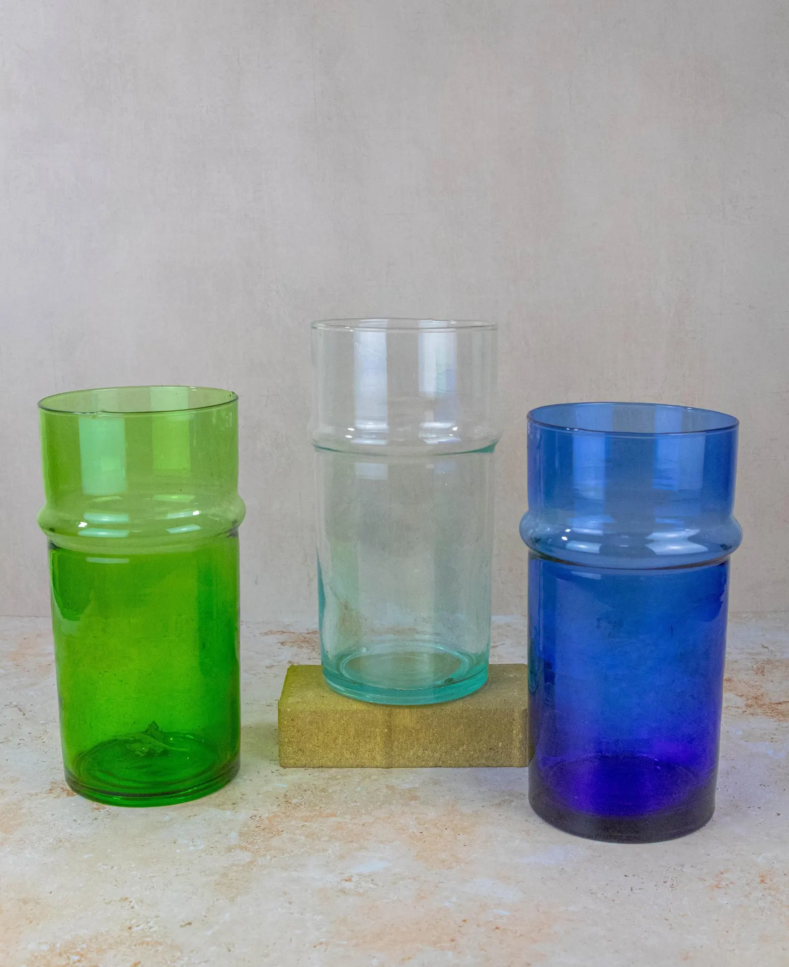 Fès Beldi Glass Vase in glass Base — view 6