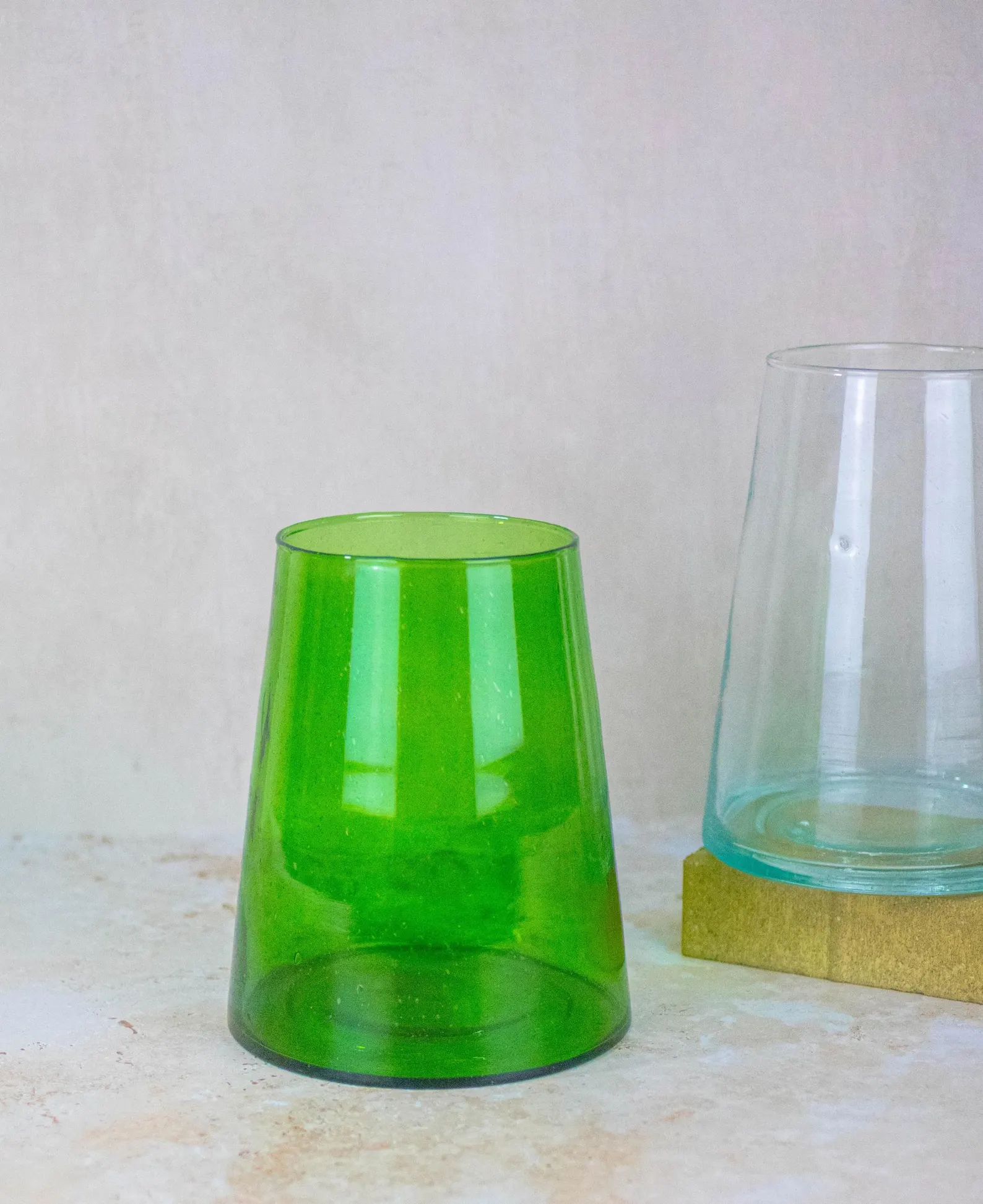 Hand-Blown Beldi Glass Vase from Fès — view 8