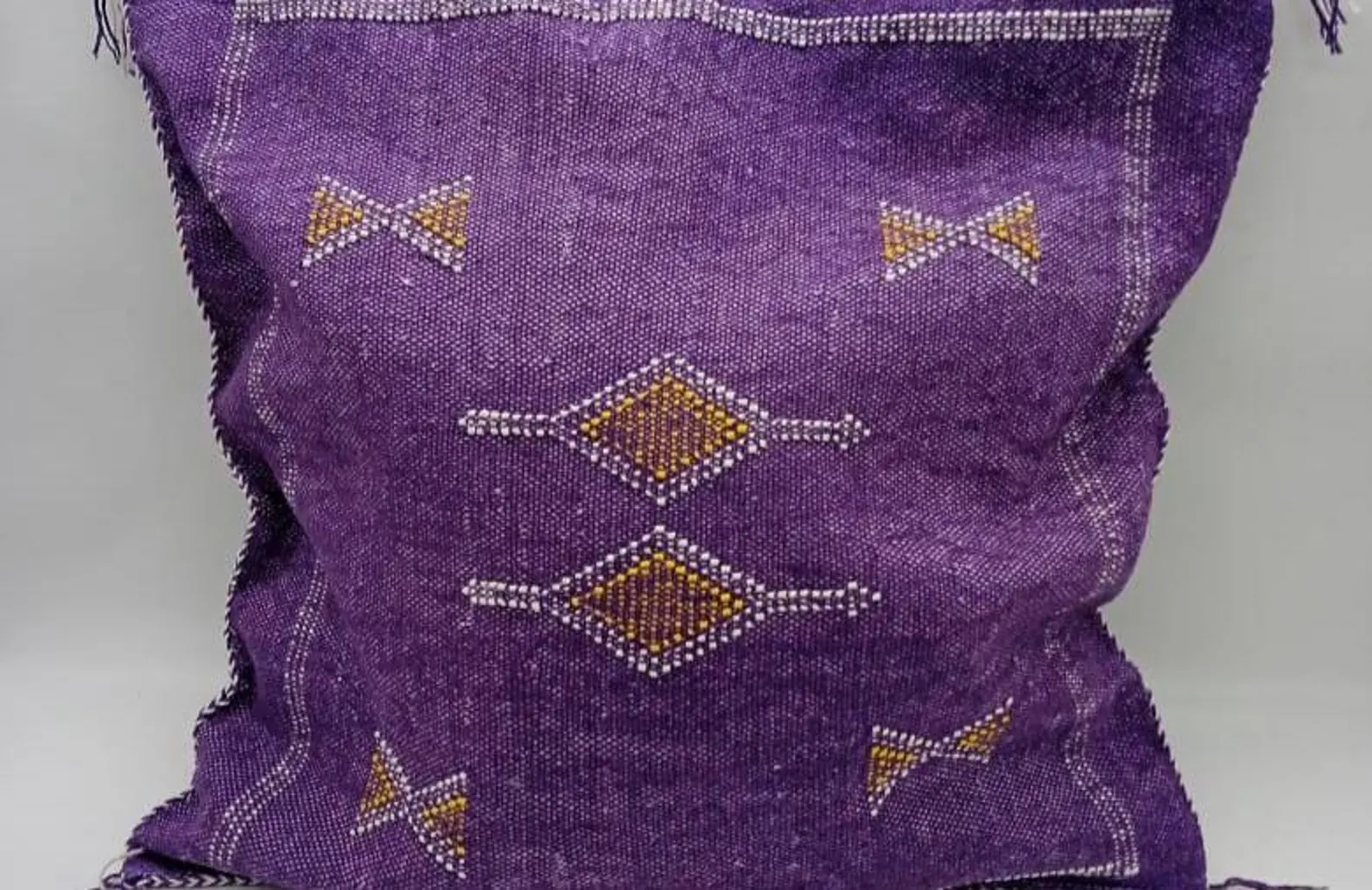 Marrakech Hand-Woven Cactus Silk Tote — view 2
