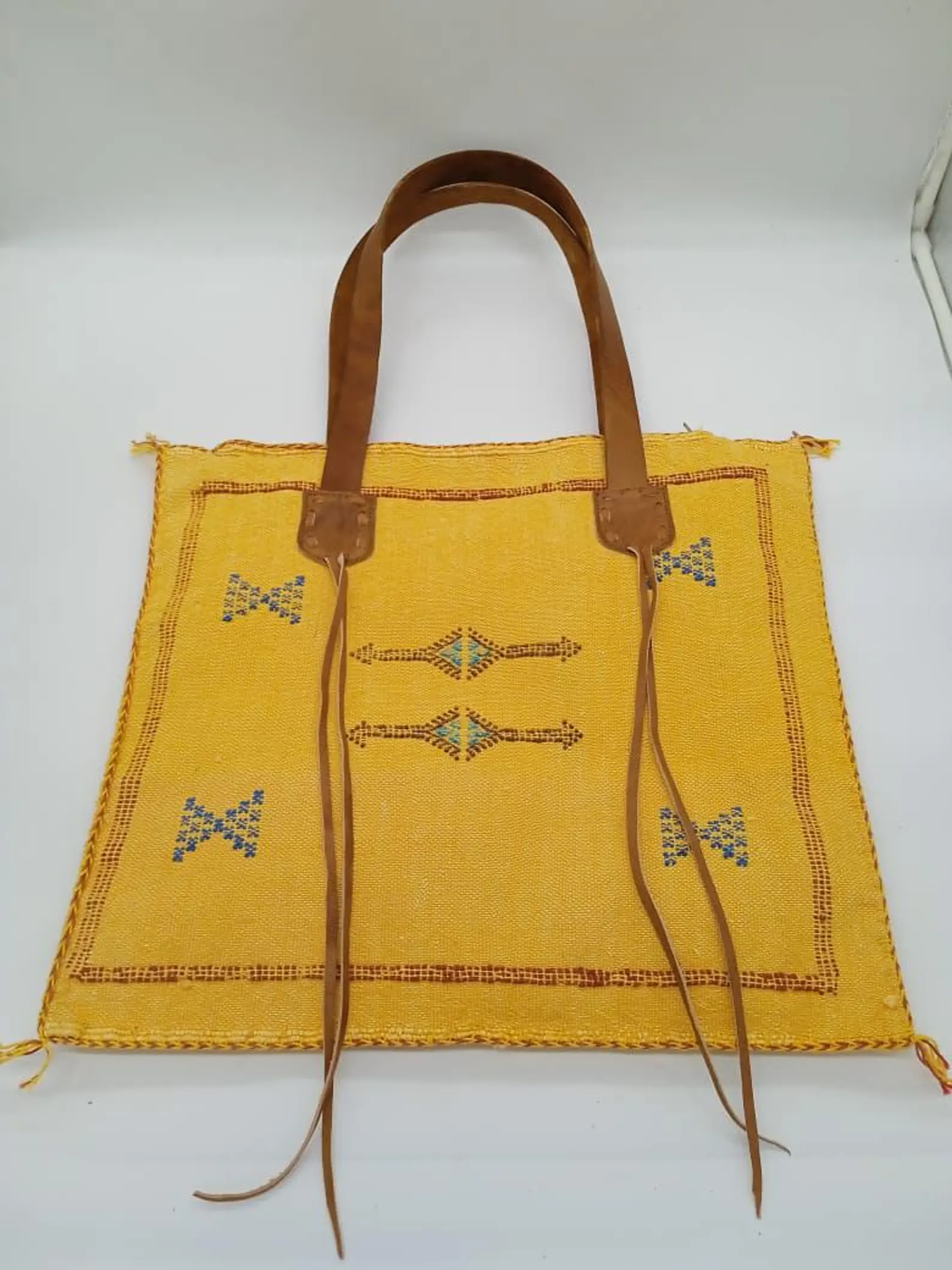 Marrakech Hand-Woven Cactus Silk Tote — view 9