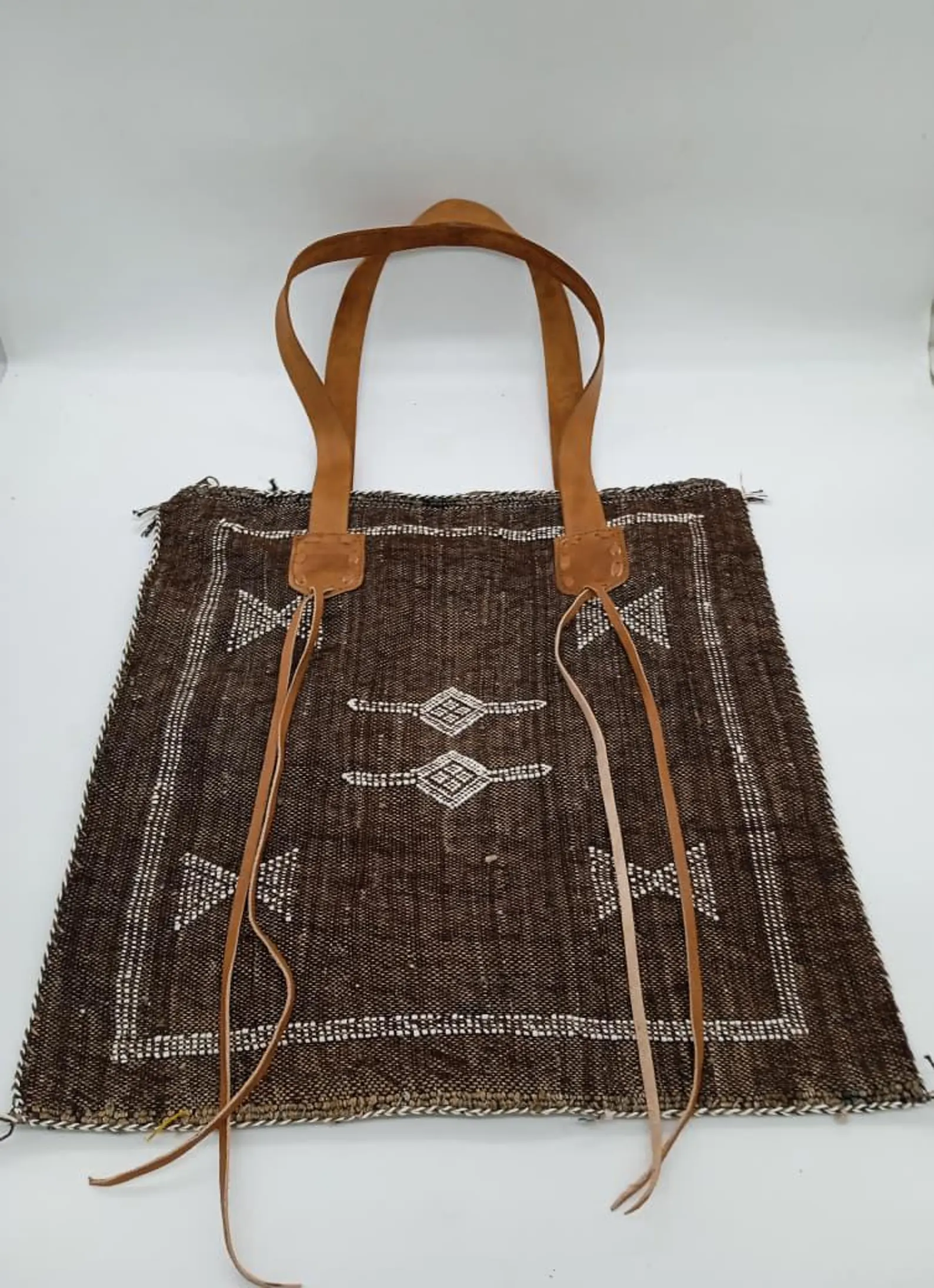 Marrakech Hand-Woven Cactus Silk Tote — view 10