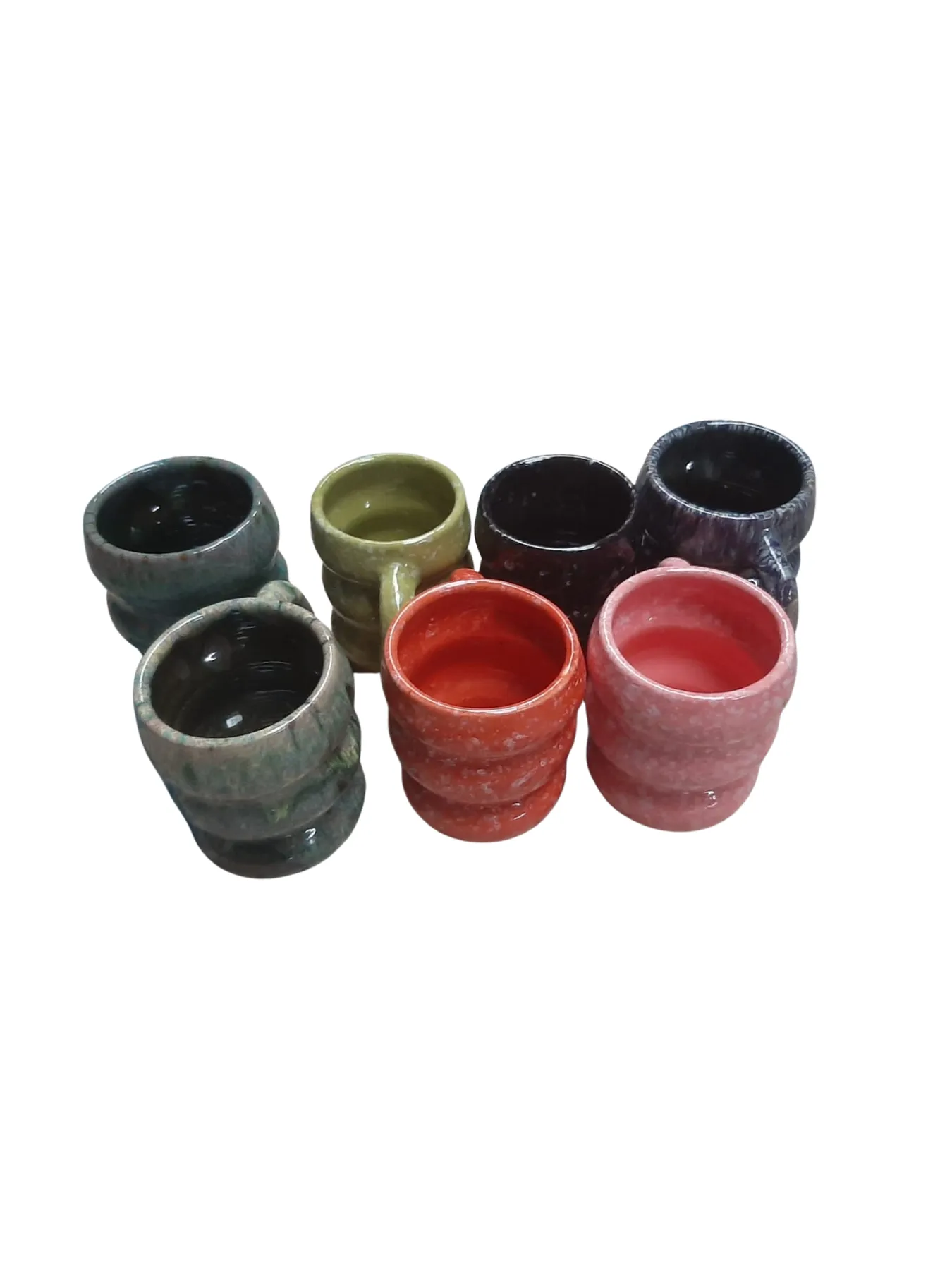Handmade Ceramic Coffee Mug, Set of 3 from Marrakech — view 8