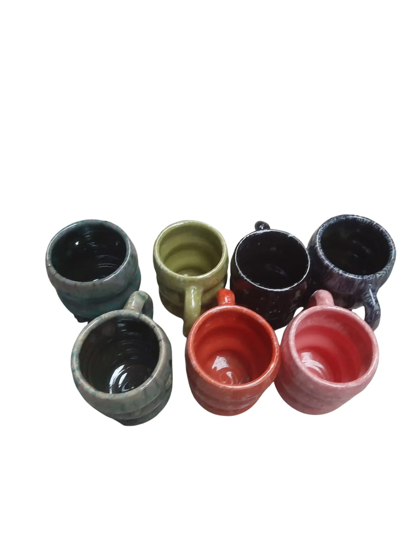 Handmade Ceramic Coffee Mug, Set of 3 from Marrakech — view 9