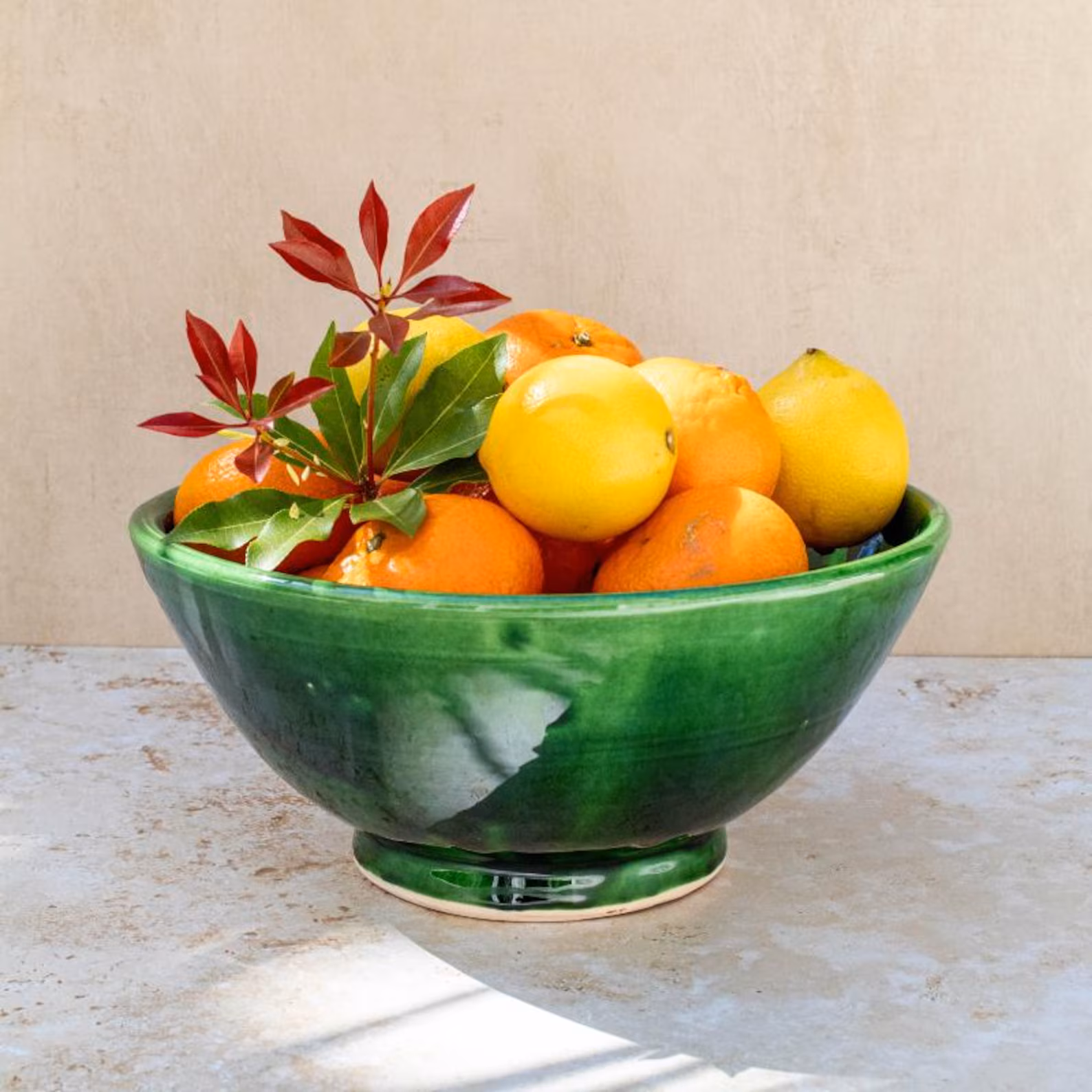 Emerald Terracotta Bowl from Marrakech — view 4