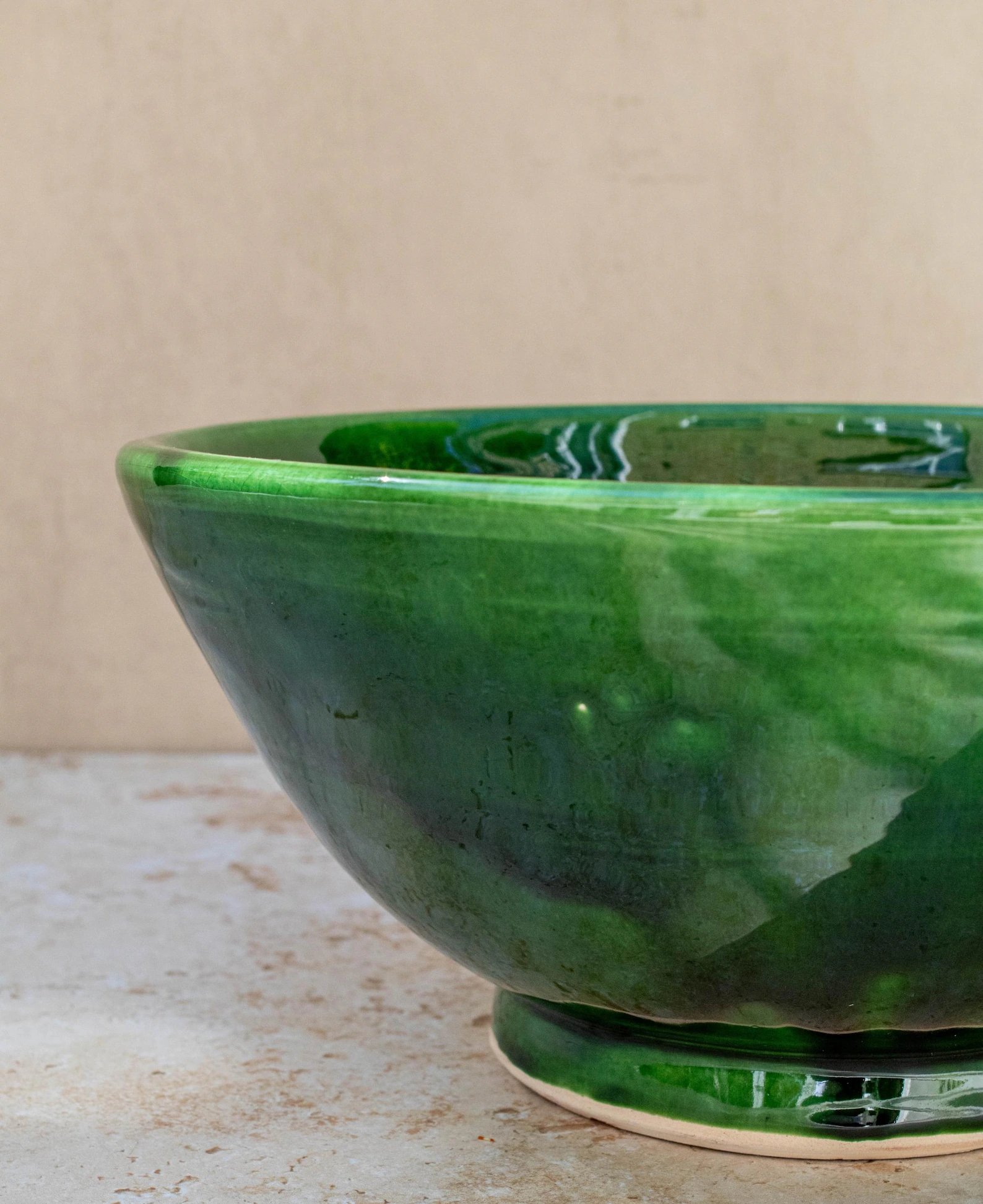 Emerald Terracotta Bowl from Marrakech — view 6
