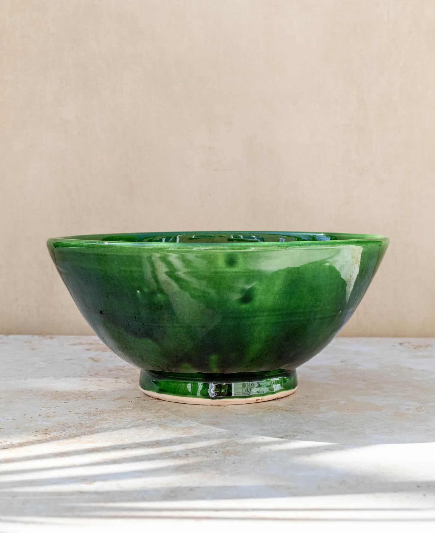 Emerald Terracotta Bowl from Marrakech — view 4