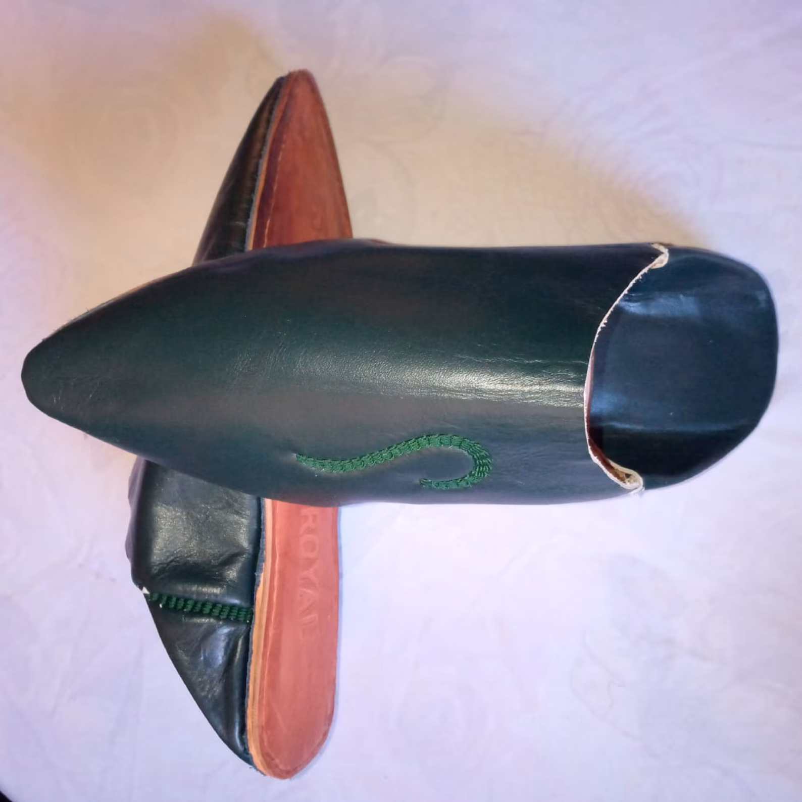 Natural Leather Babouches from Meknès — view 6