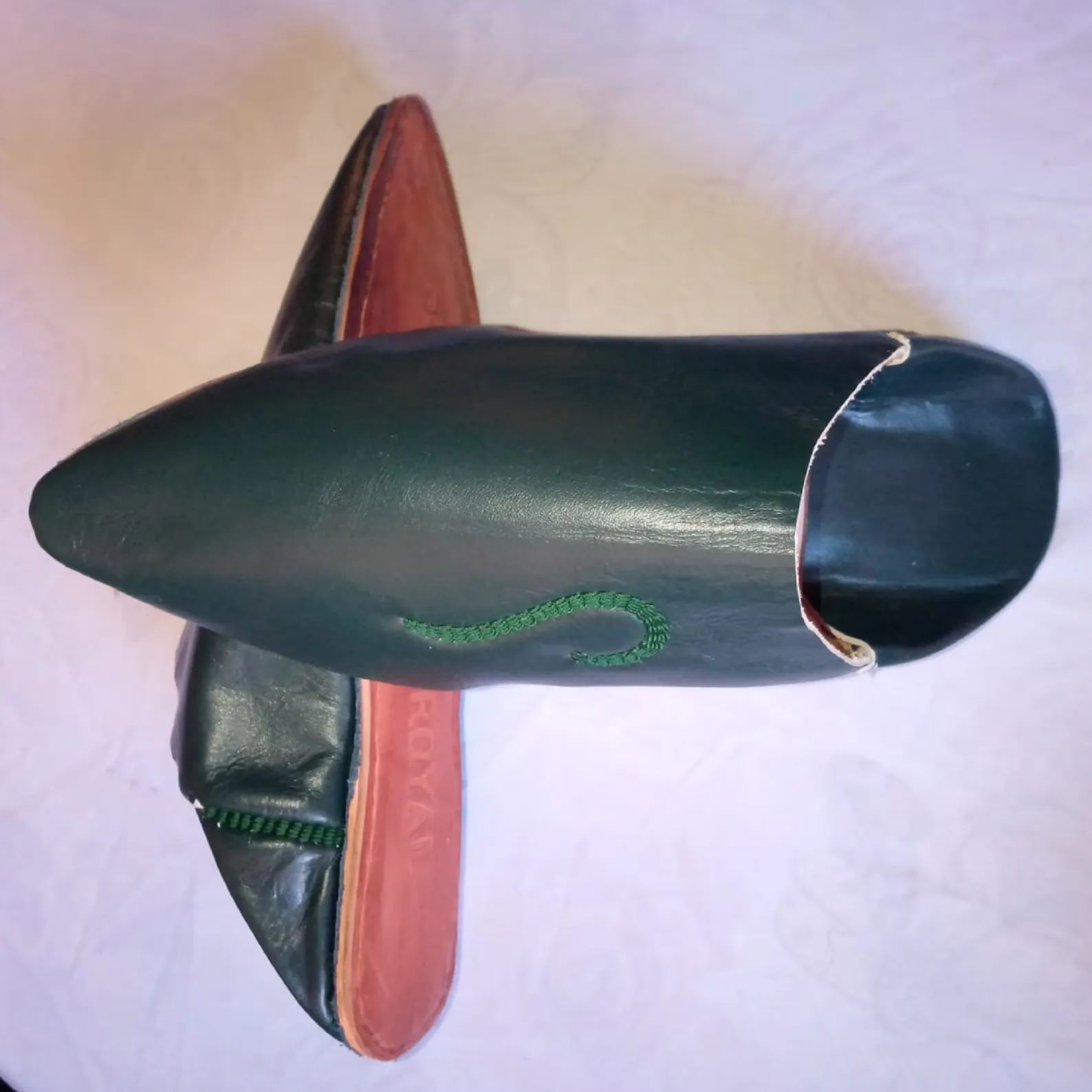 Natural Leather Babouches from Meknès — view 6