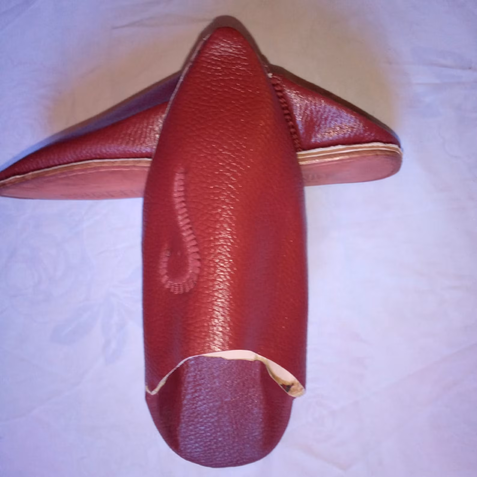 Natural Leather Babouches from Meknès — view 8