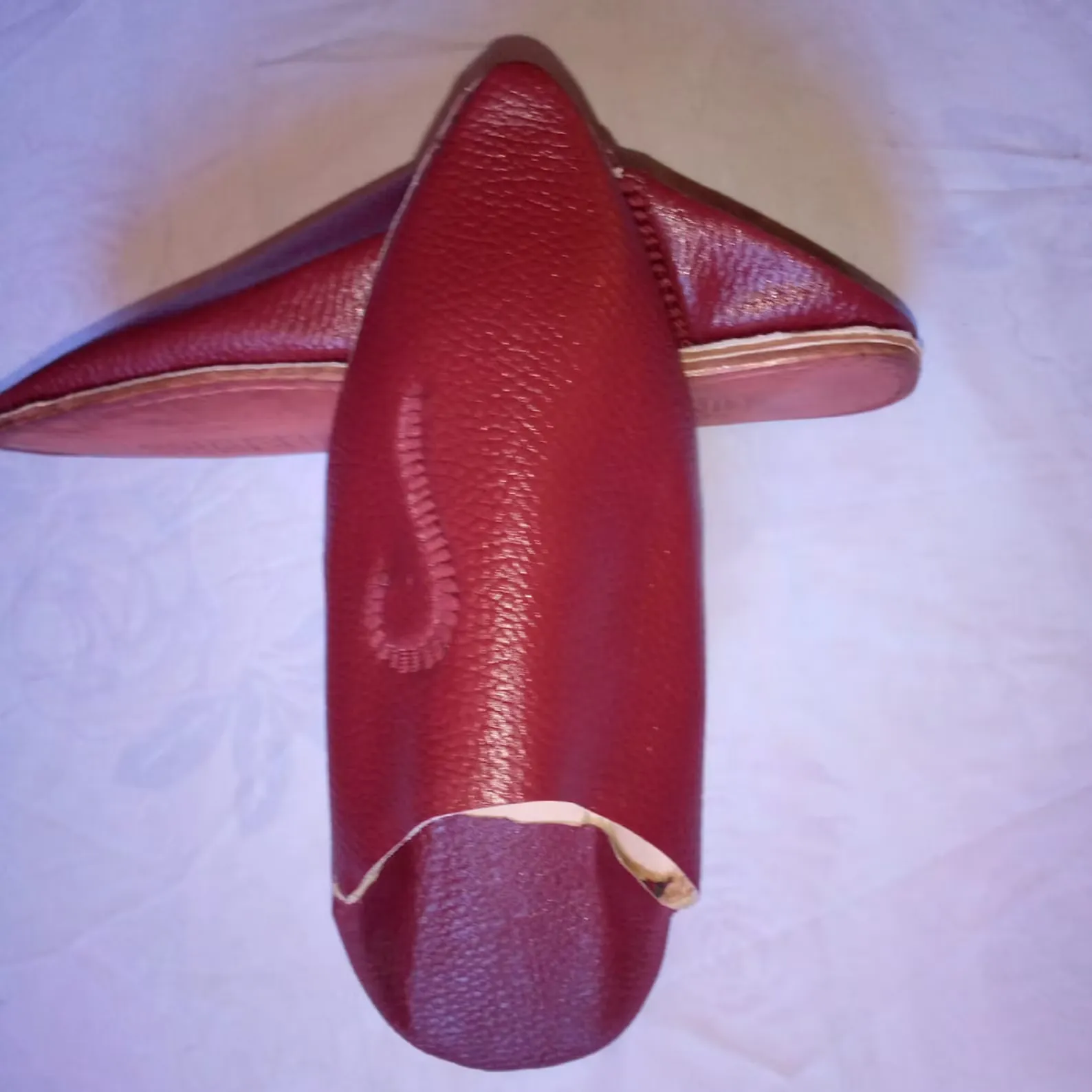 Natural Leather Babouches from Meknès — view 8