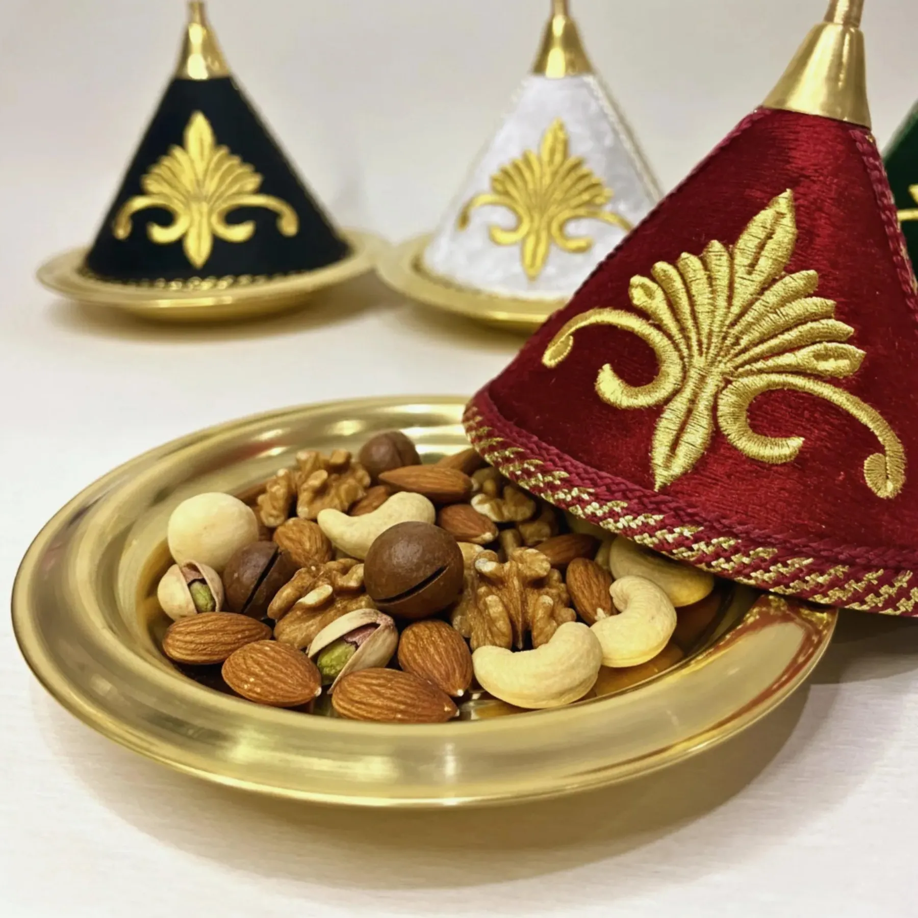 Hand-Engraved Brass Tagine Bowls from Marrakech — view 7