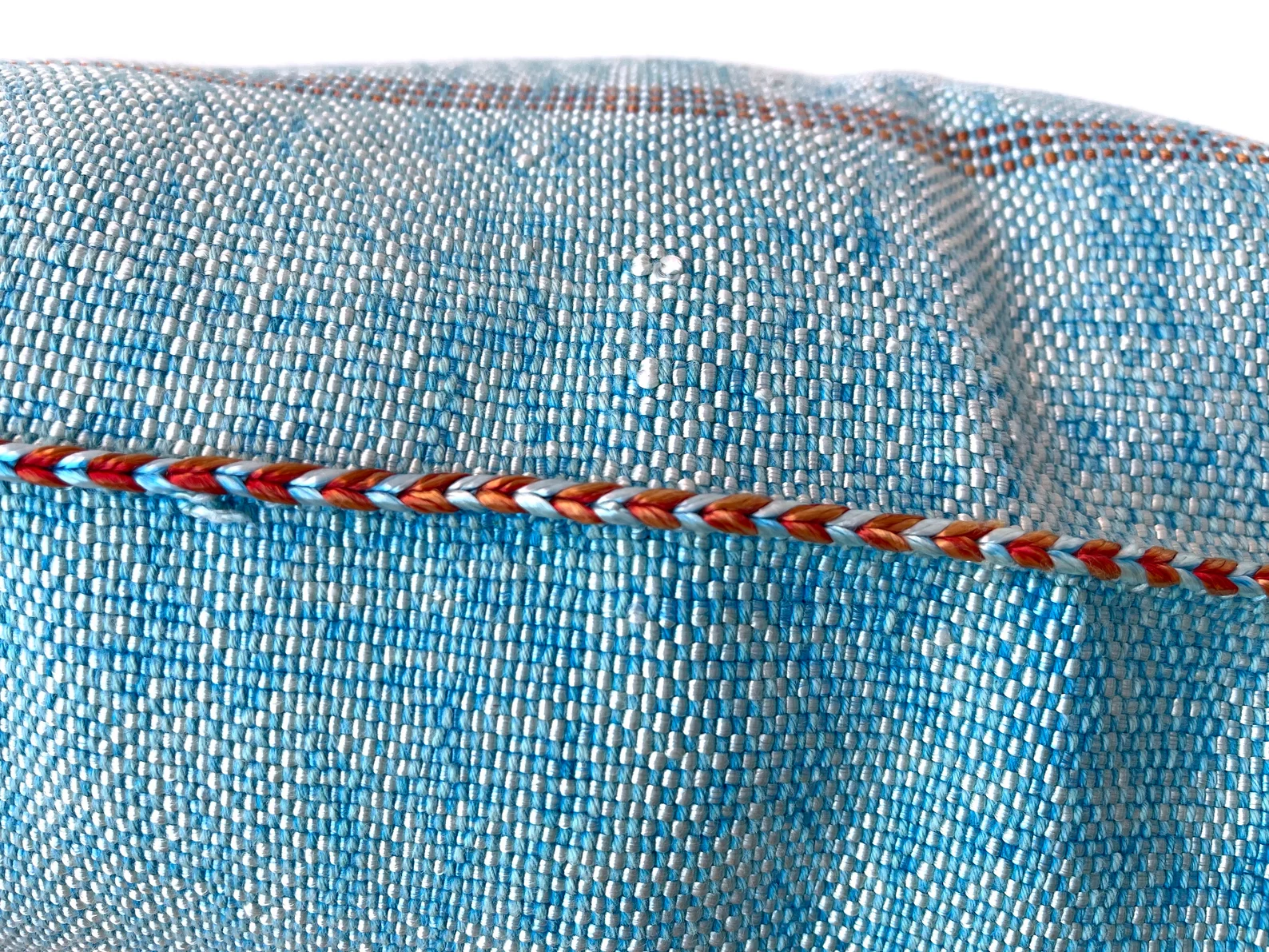 Blue Cactus Silk Pillow Cover by Hajja Mina — view 5