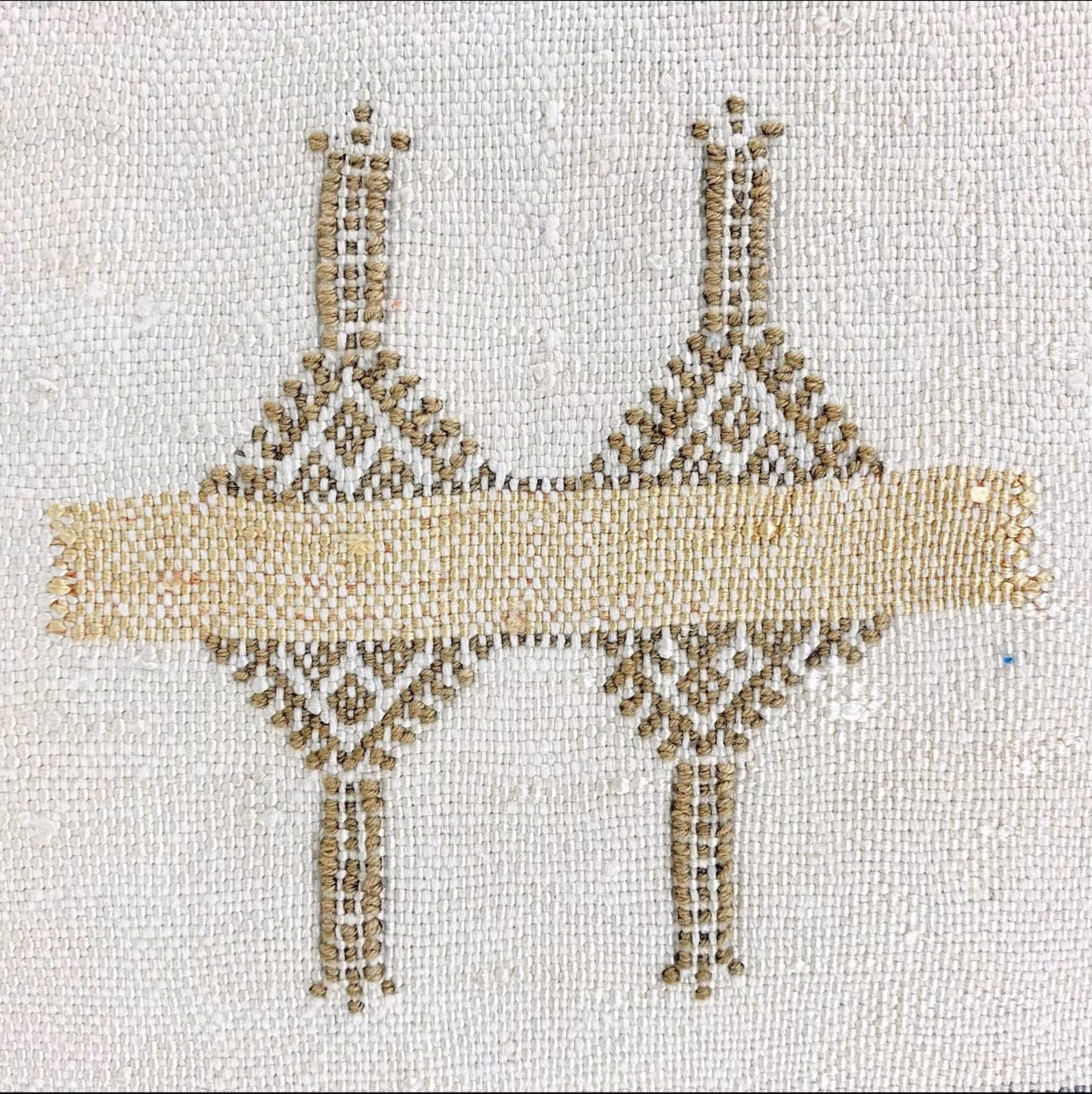 White Cactus Silk Pillow Cover from Marrakech — view 2