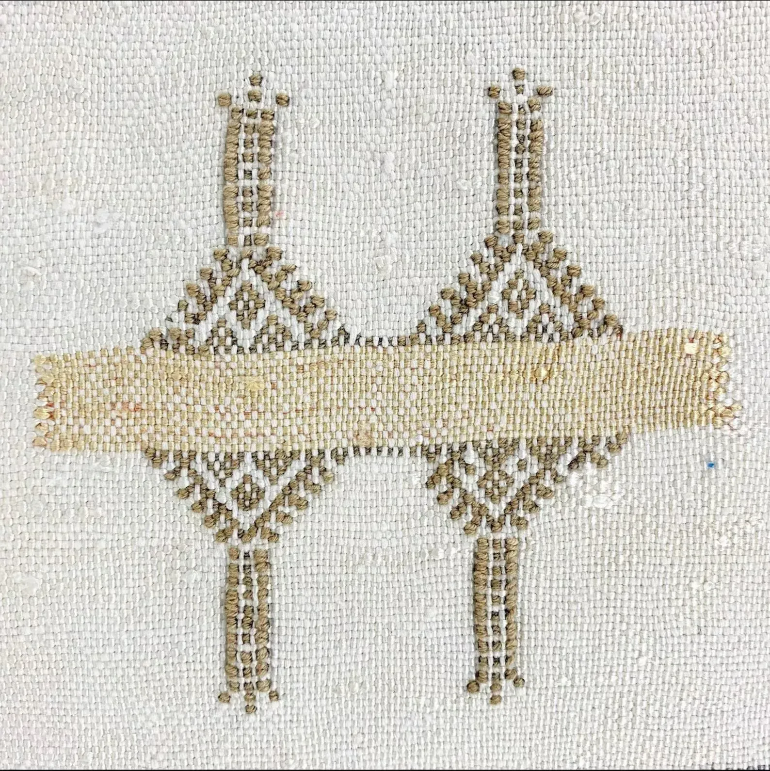 White Cactus Silk Pillow Cover from Marrakech — view 2