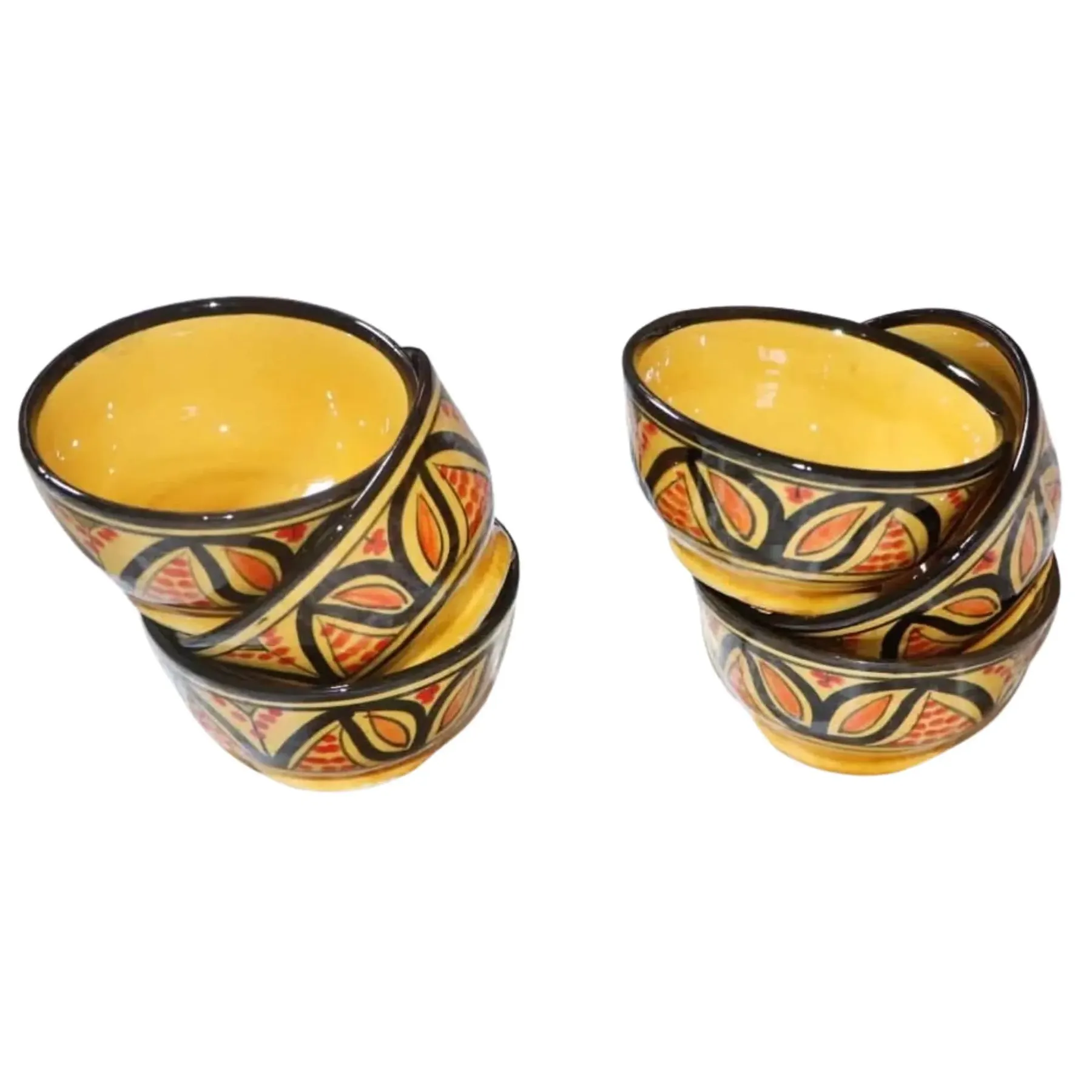 Hand-Painted Ceramic Serving Set from Safi — view 6
