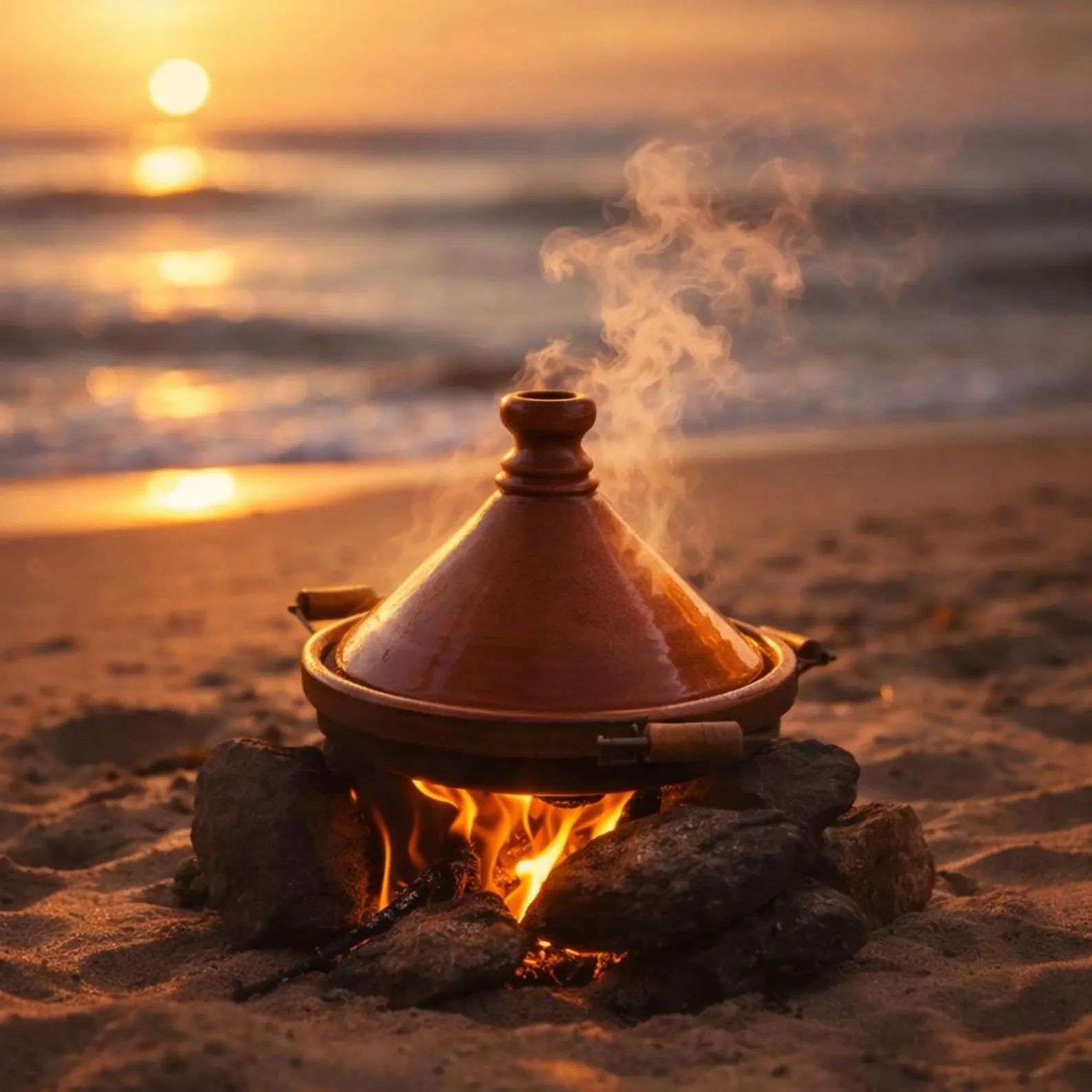 Safi Terracotta Tagine with Zellige Finish — view 3