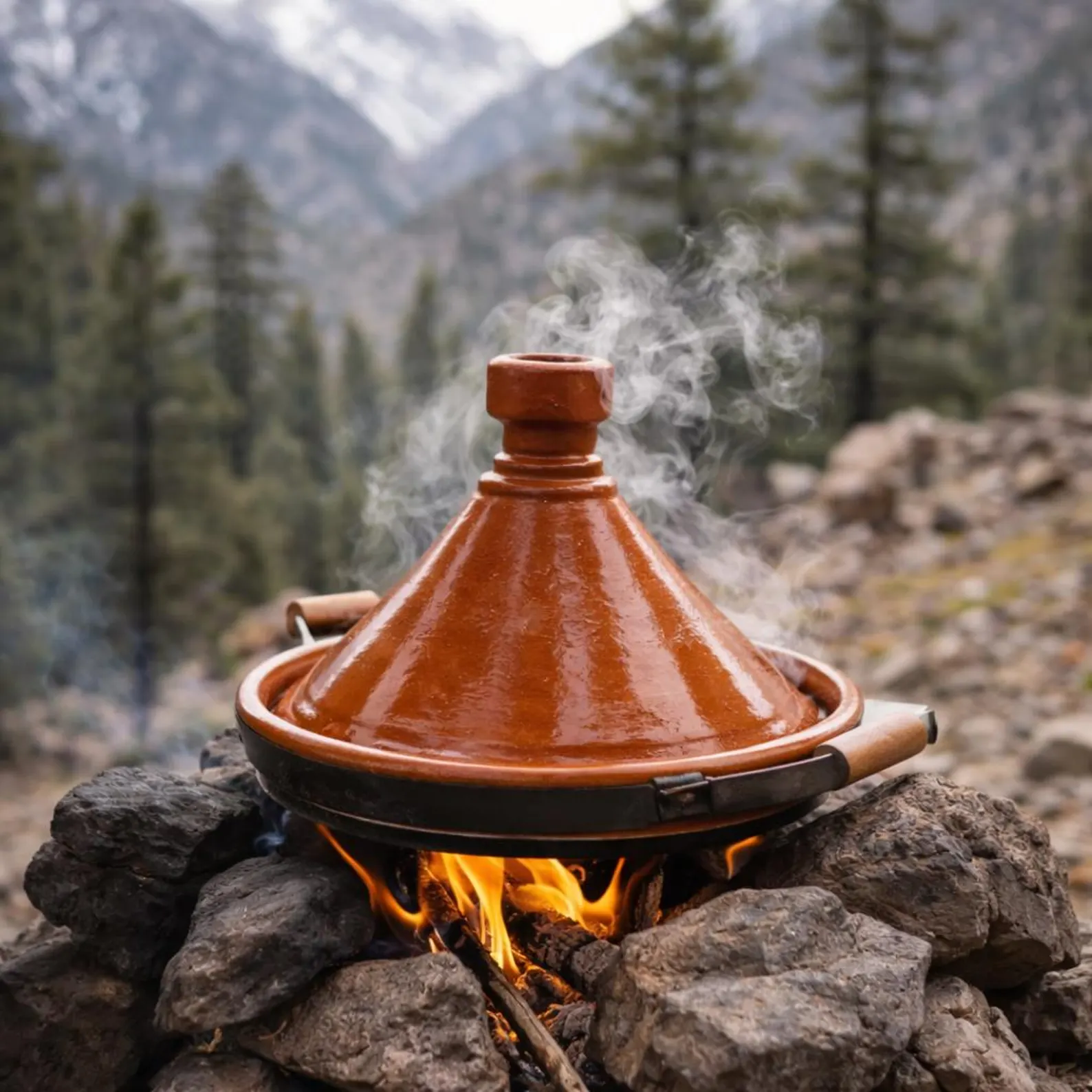 Safi Terracotta Tagine with Zellige Finish — view 6