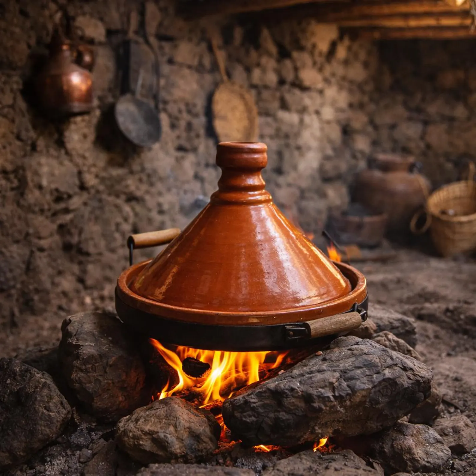 Safi Terracotta Tagine with Zellige Finish — view 8