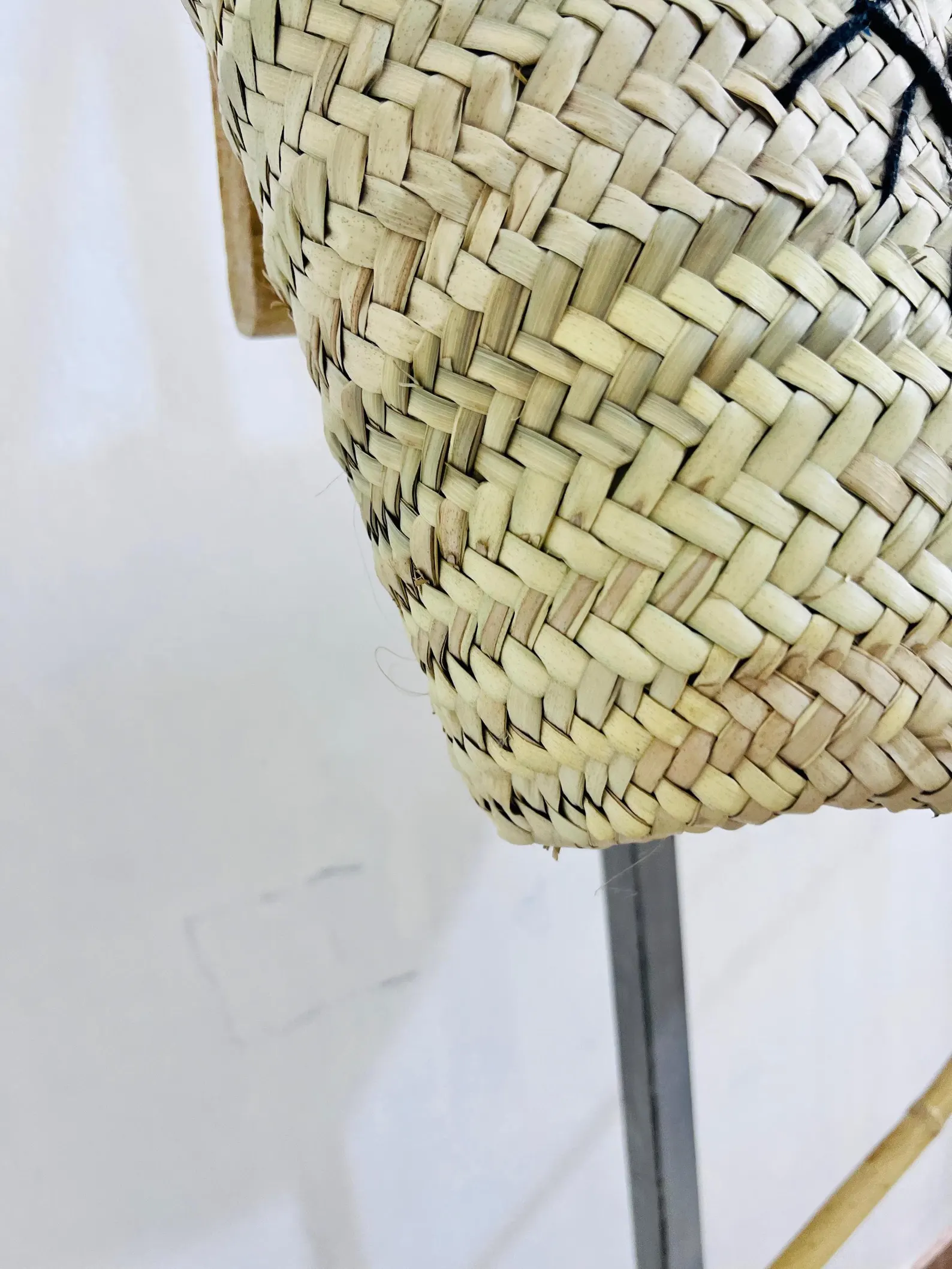 Raffia Palm Leaf Basket from Marrakech Artisans — view 11