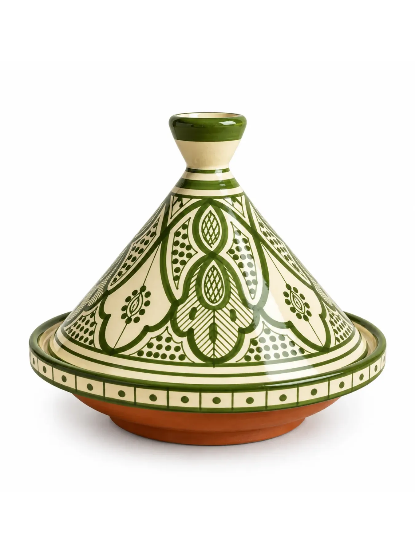 Hand-Painted Tagine from Safi, view 3