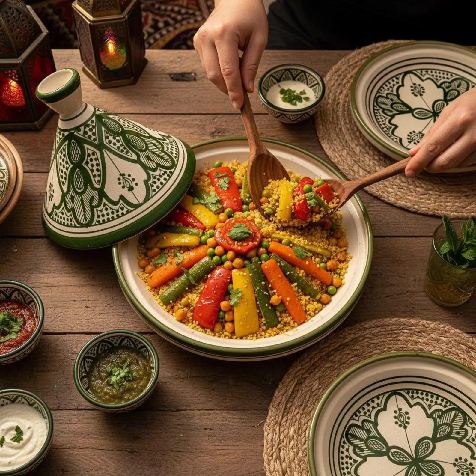 Hand-Painted Terracotta Tagine from Safi — view 11