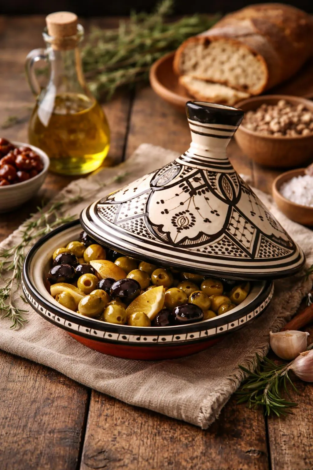 Hand-Painted Terracotta Tagine from Safi — view 14